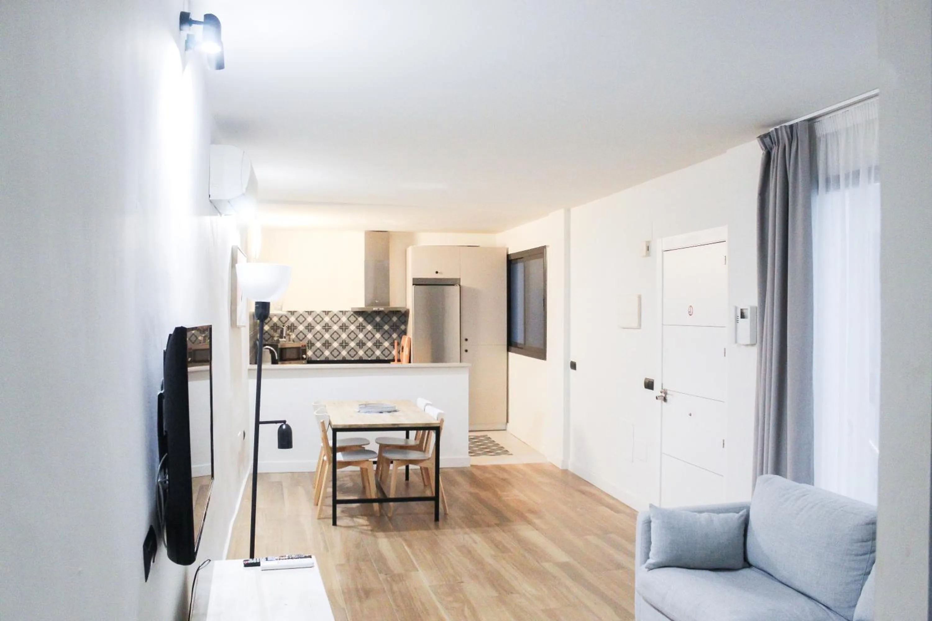Seating area in Aqua Apartments Málaga