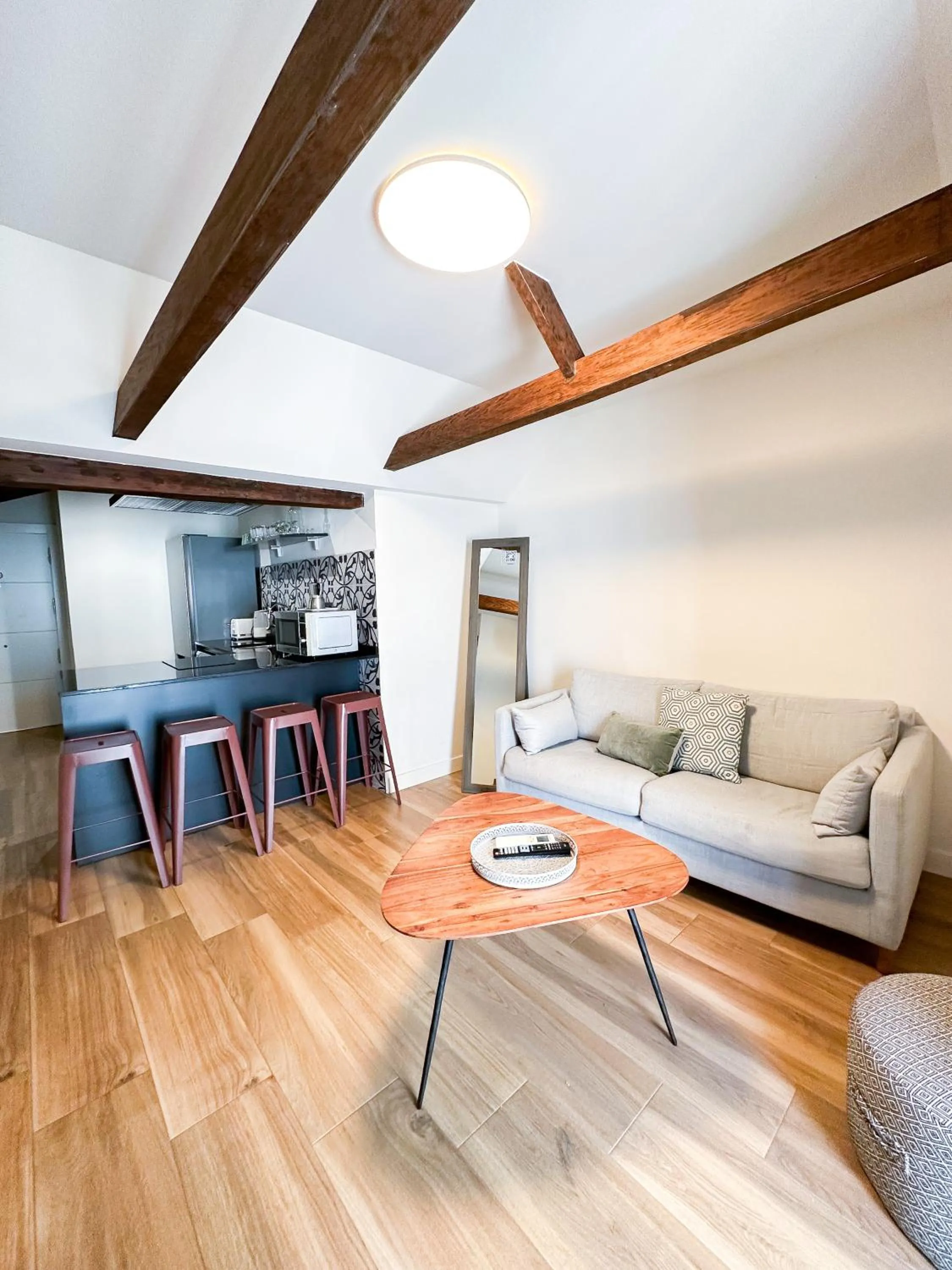 Seating area in Aqua Apartments Málaga