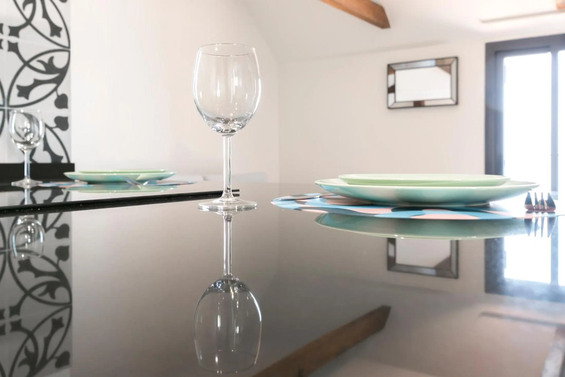 Dining area in Aqua Apartments Málaga