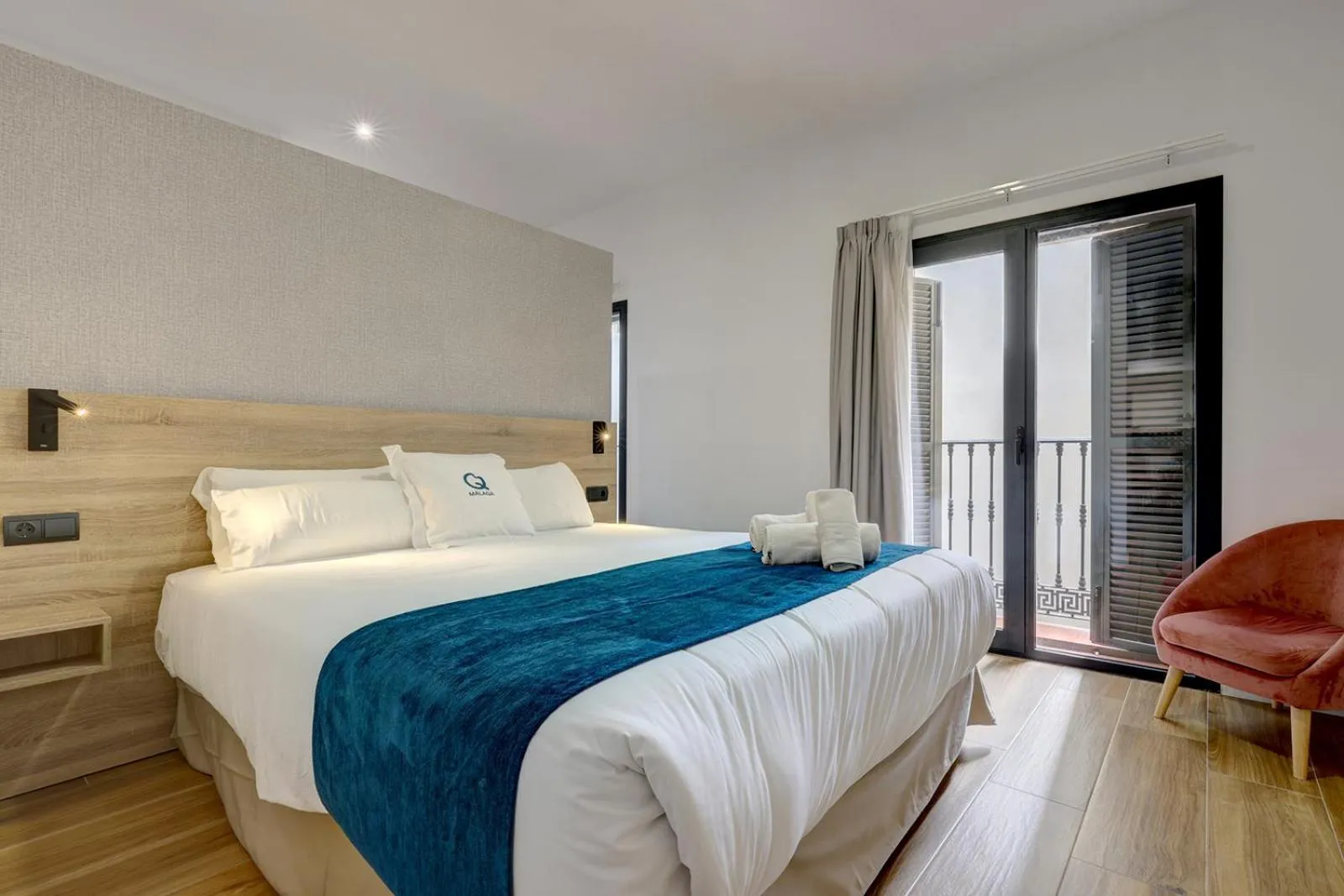 Bedroom, Bed in Aqua Apartments Málaga