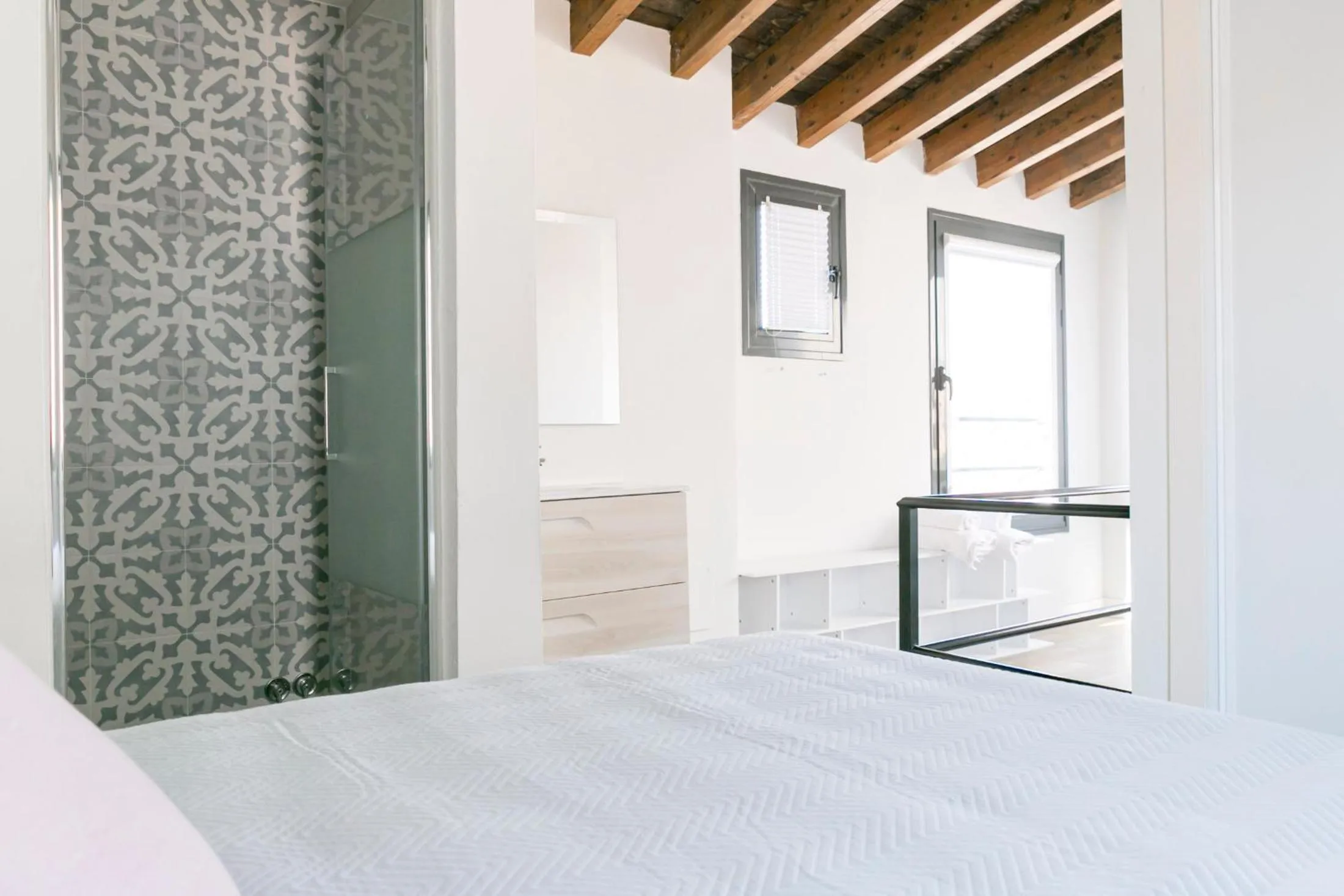 Bed in Aqua Apartments Málaga