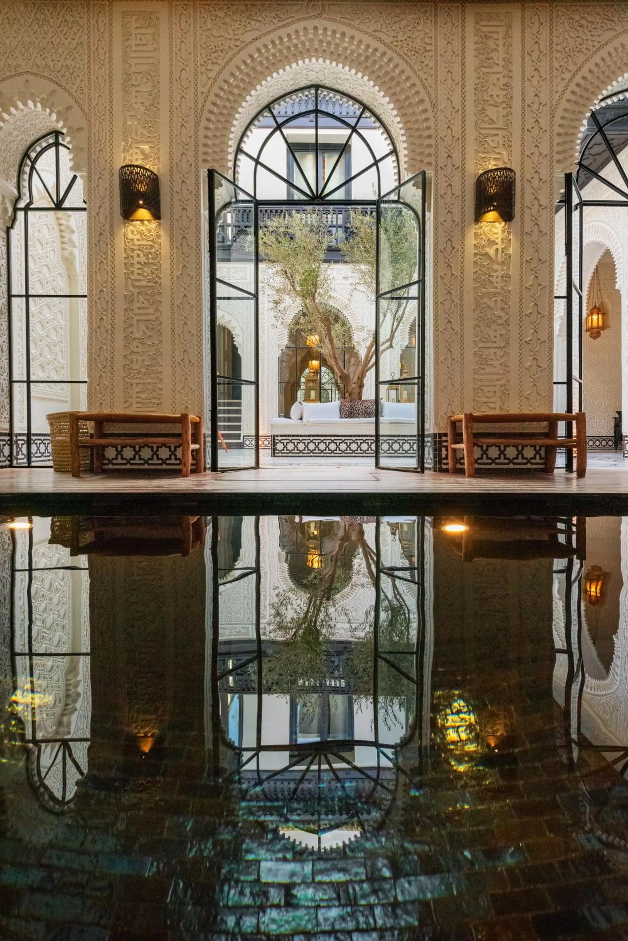 Pool view in Riad Kheirredine