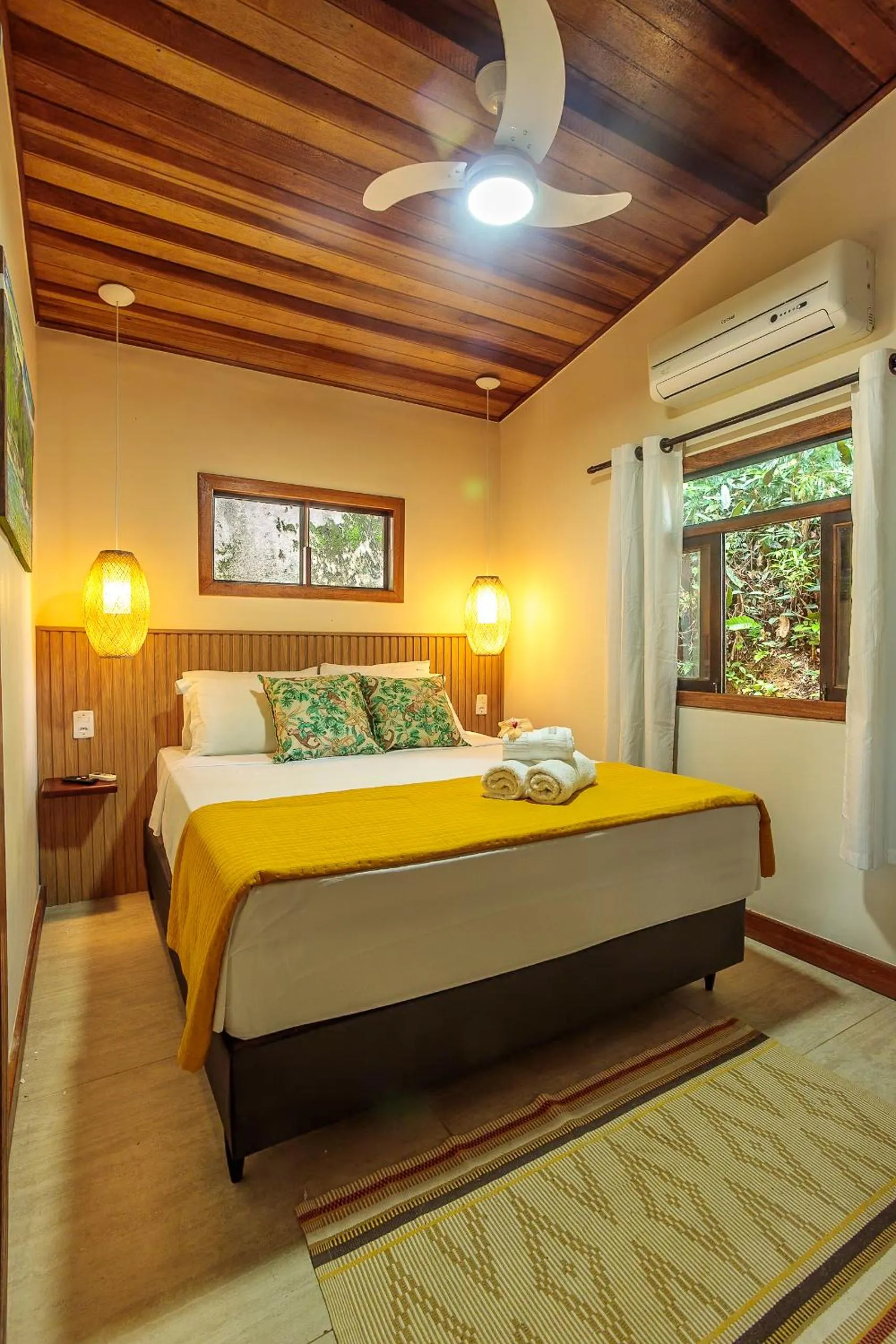 Bed in Pousada Lagamar