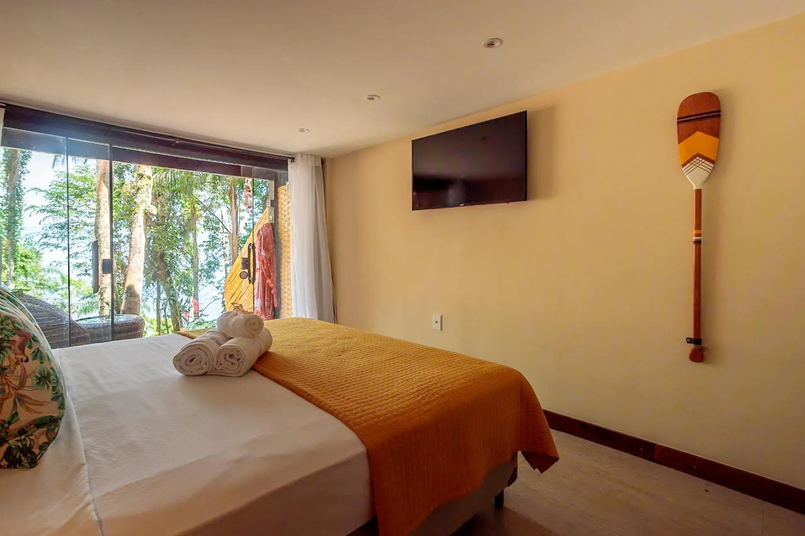 Bed in Pousada Lagamar