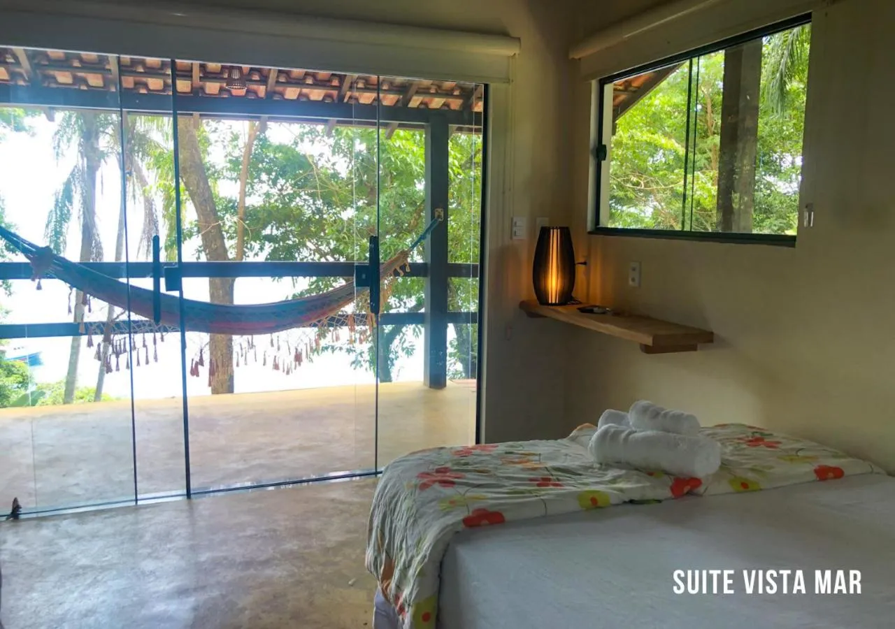 Sea view, Bed in Pousada Lagamar