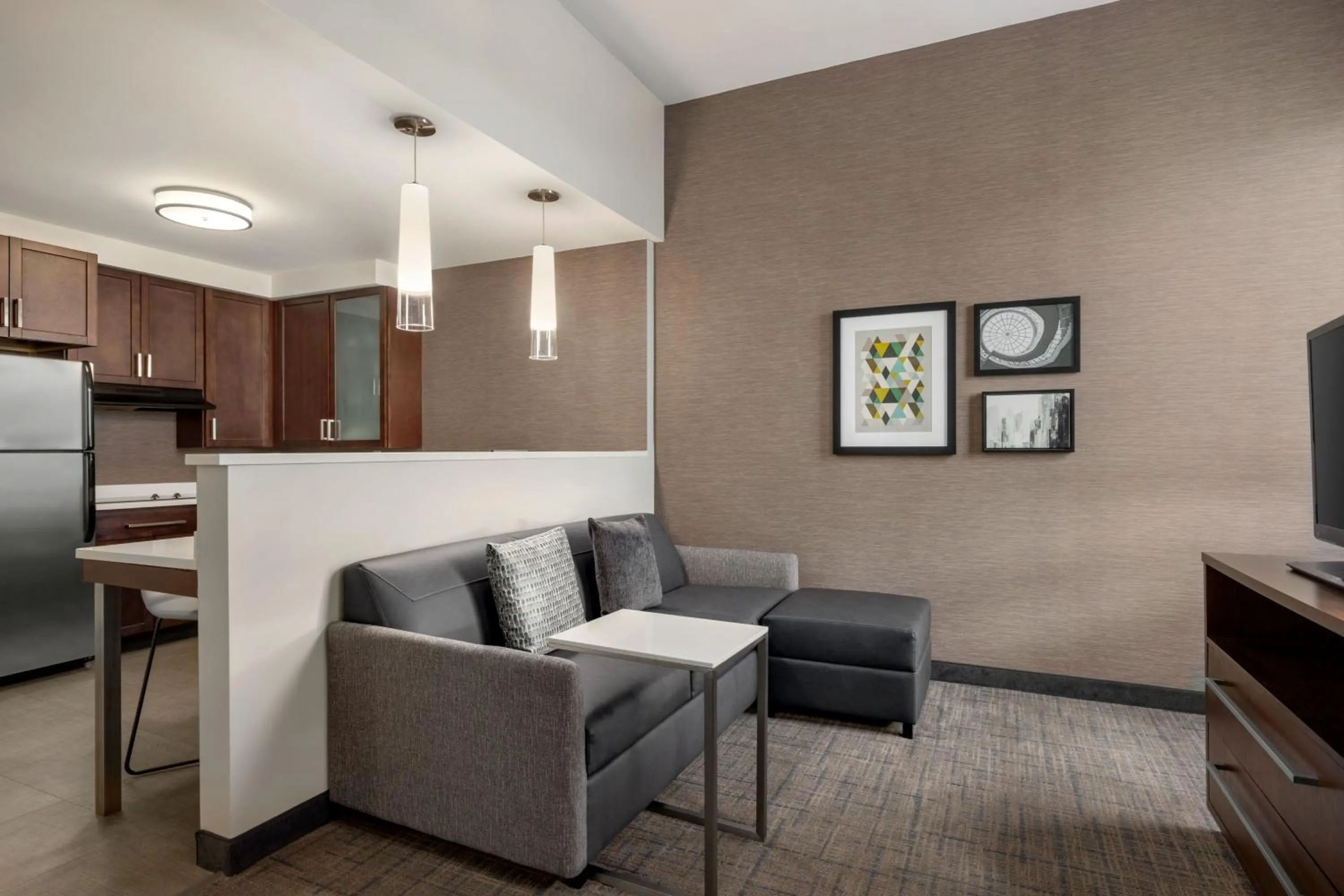 Living room in Residence Inn by Marriott Omaha Downtown Old Market Area