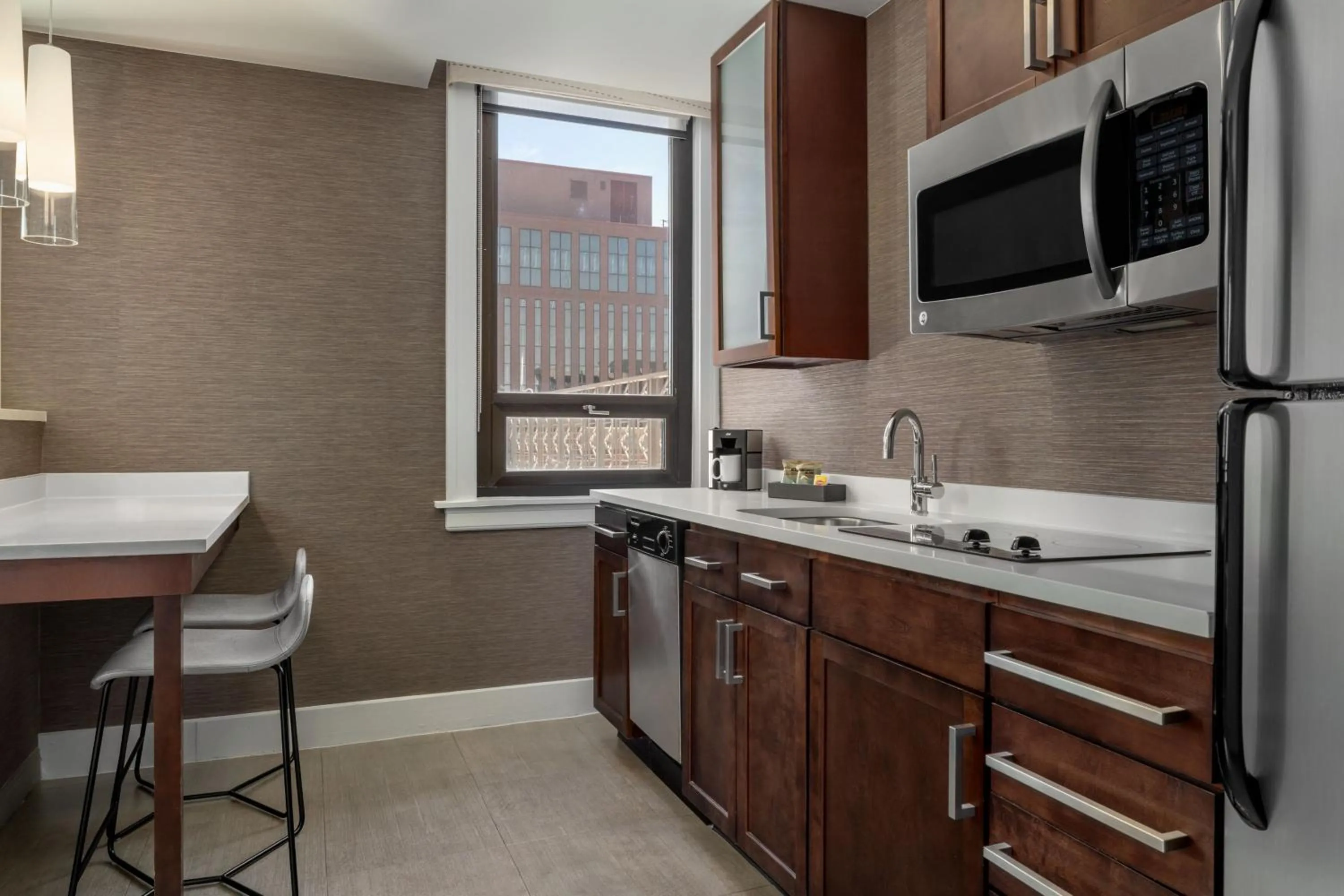 Kitchen or kitchenette in Residence Inn by Marriott Omaha Downtown Old Market Area