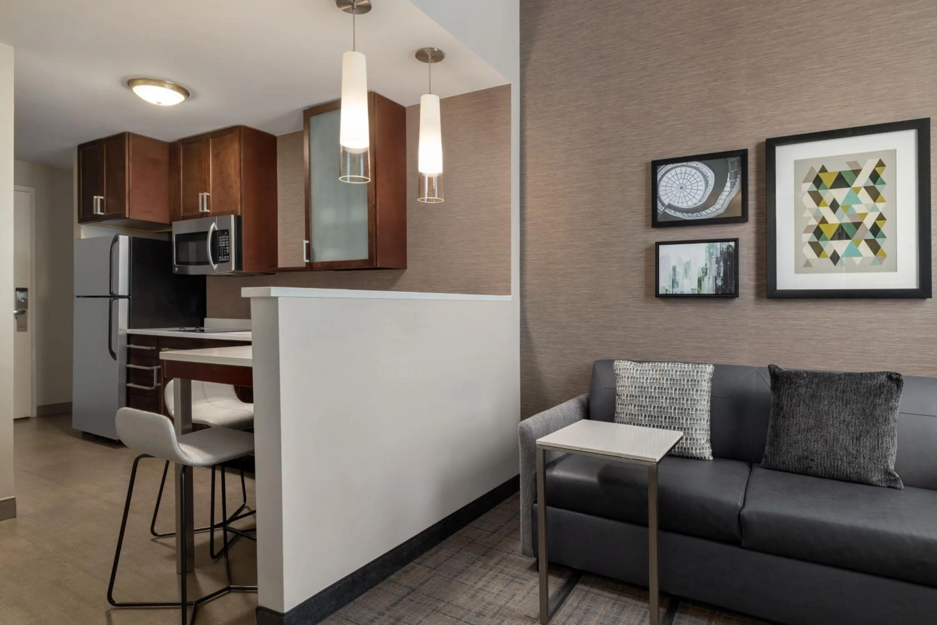 Living room in Residence Inn by Marriott Omaha Downtown Old Market Area