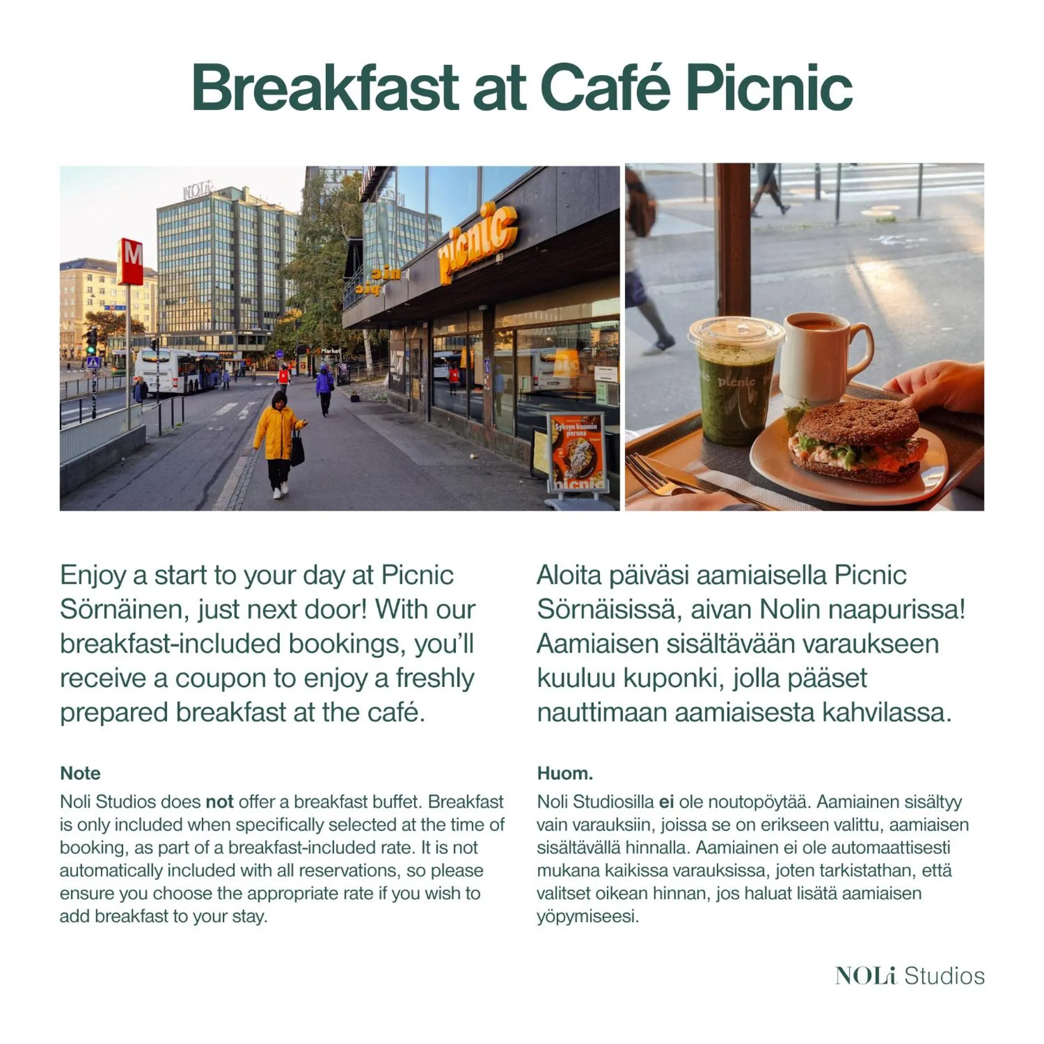 Breakfast in Noli Sörnäinen