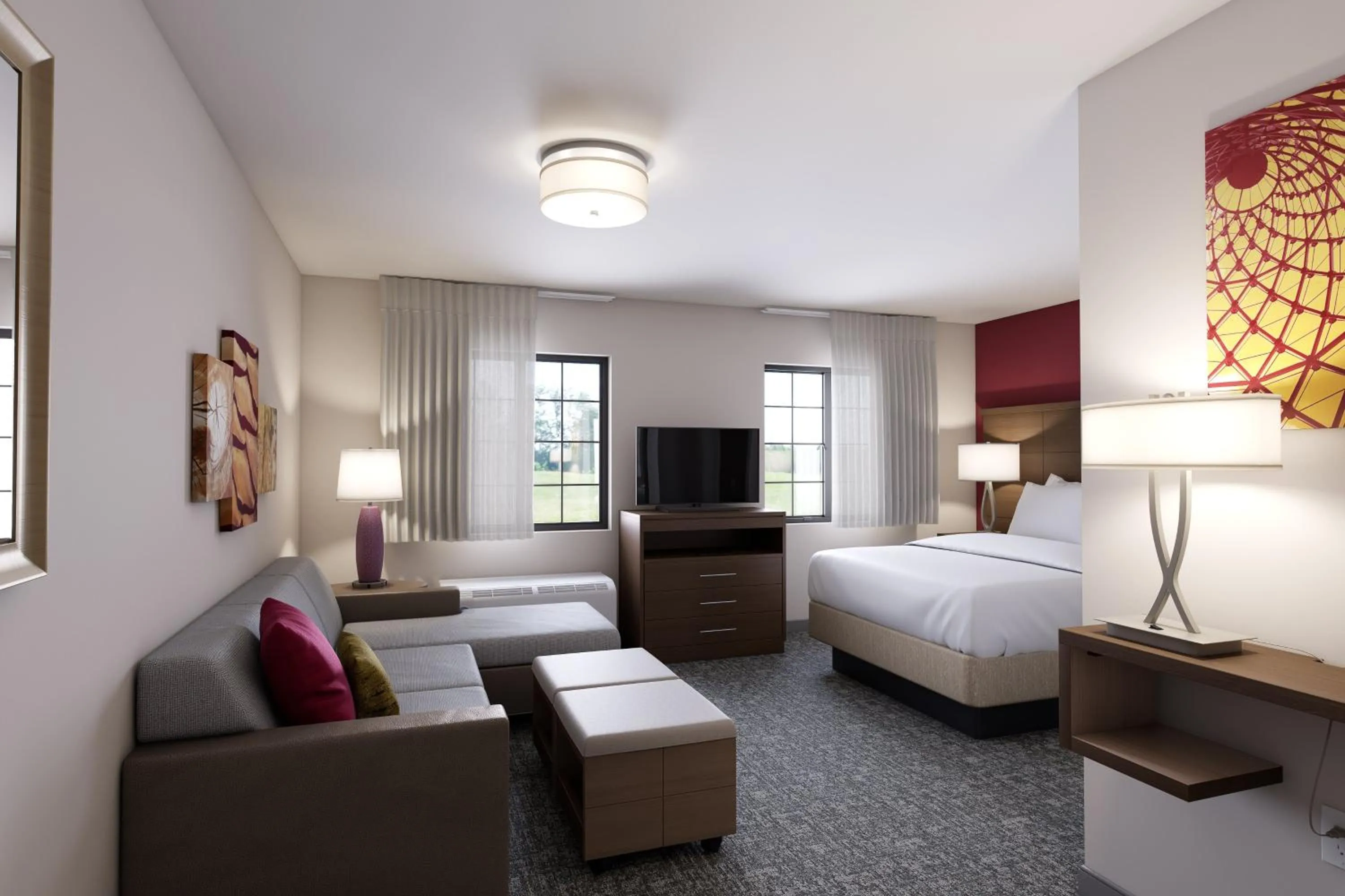 Photo of the whole room, Bed in Staybridge Suites - Phoenix – Biltmore Area by IHG