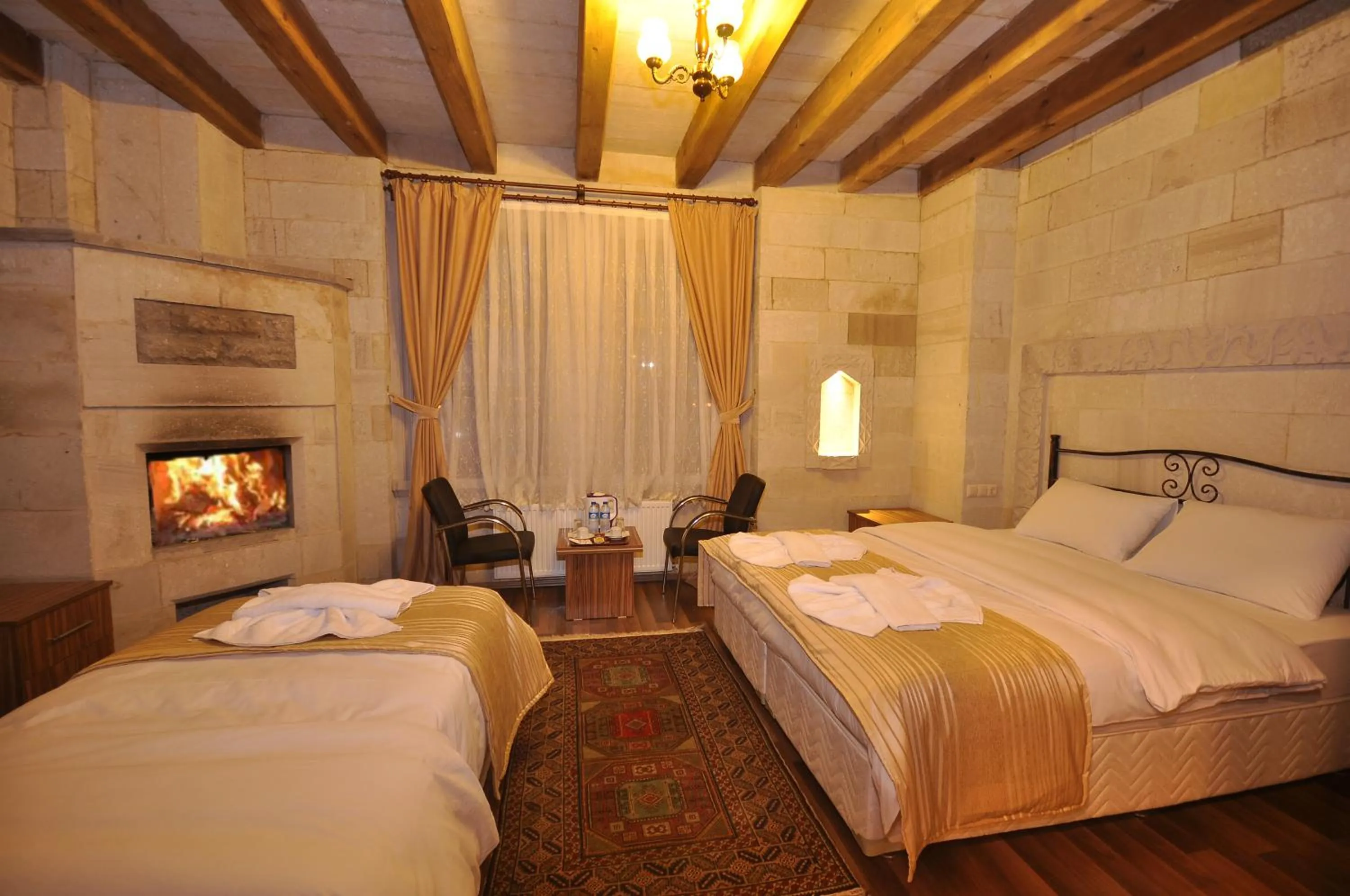Bathroom, Bed in Cappadocia Stone Palace