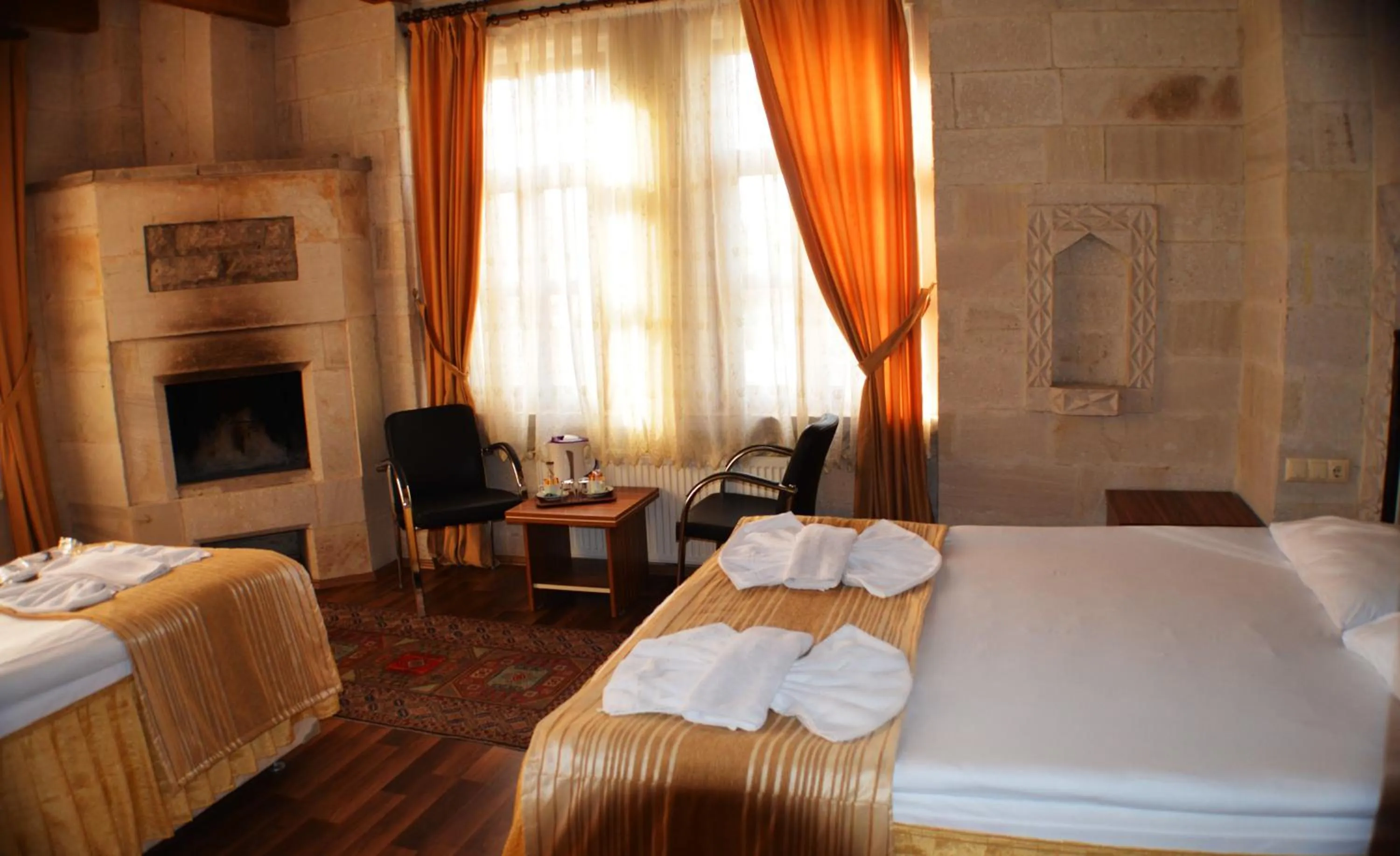Bed in Cappadocia Stone Palace