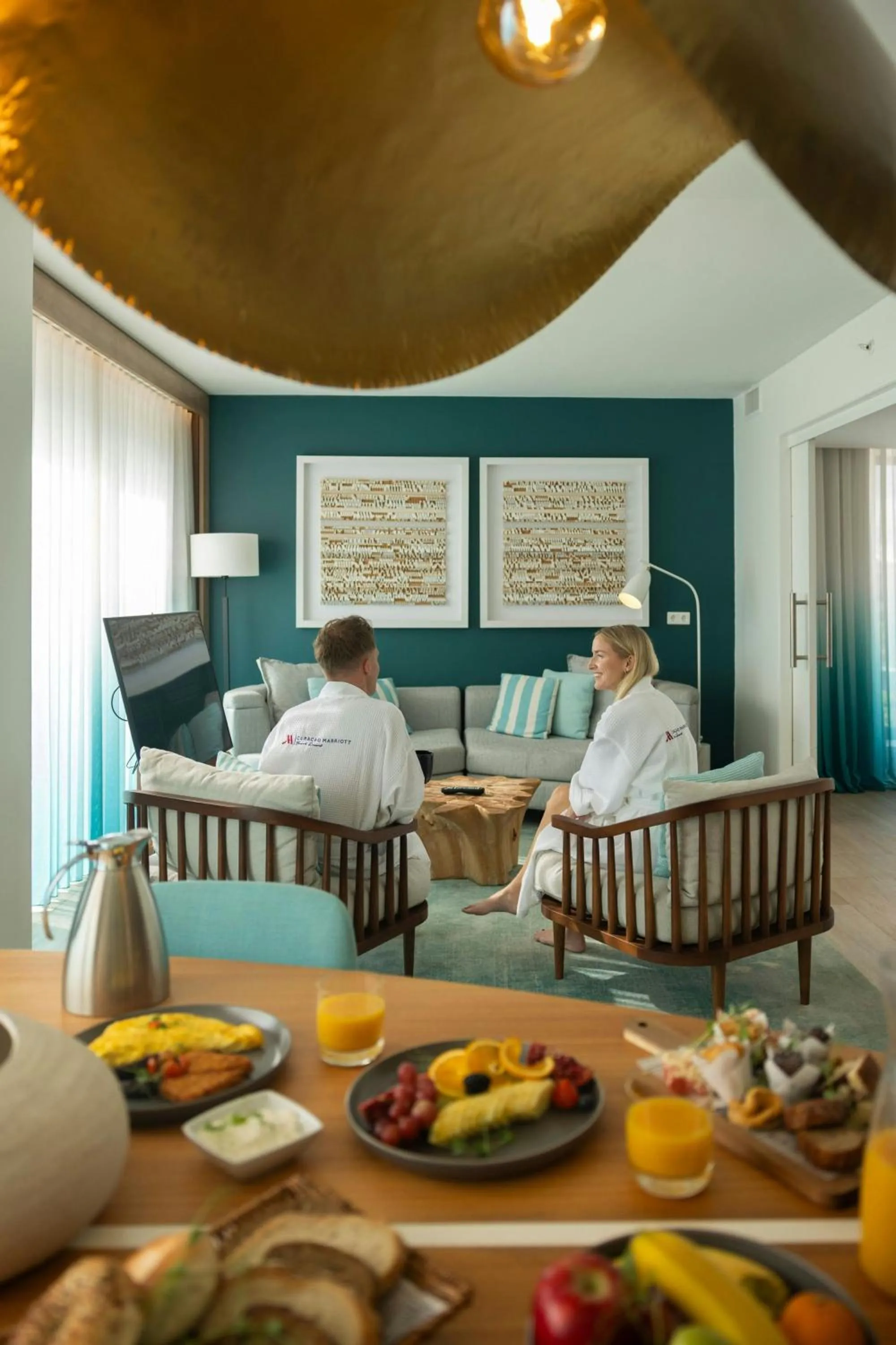 Living room in Curaçao Marriott Beach Resort