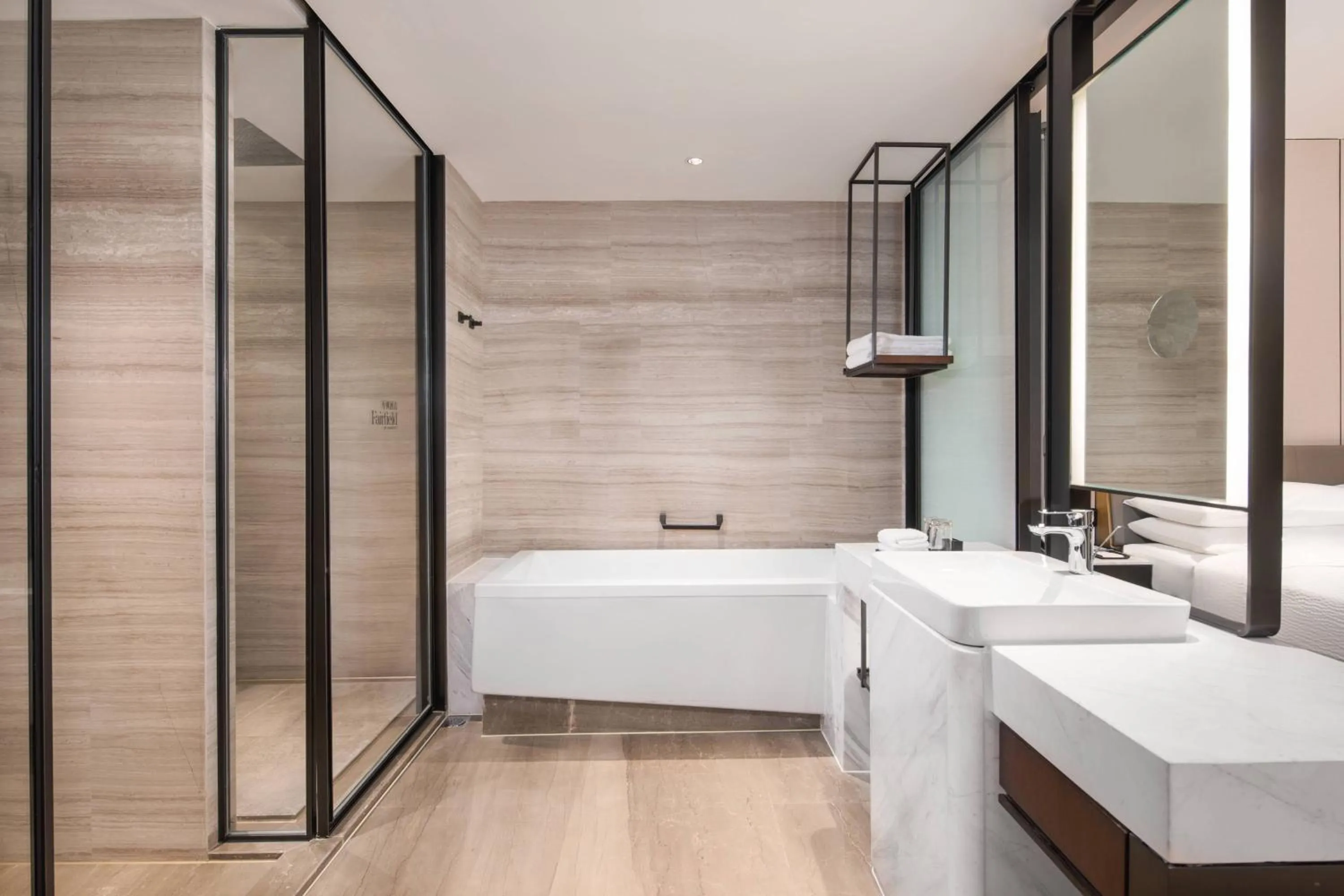 Bathroom, Bed in Fairfield by Marriott Taizhou Bay
