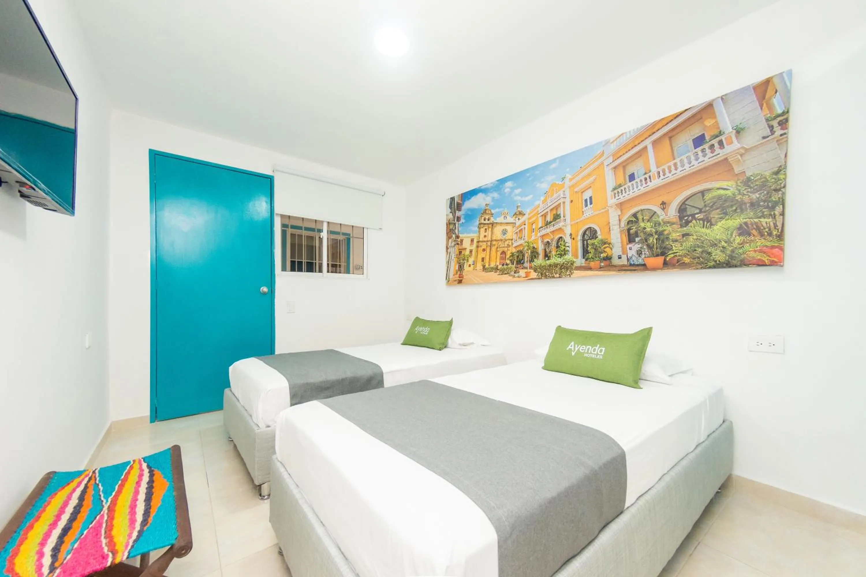 Bedroom, Bed in Hotel Ayenda Cartagena Blue 1804