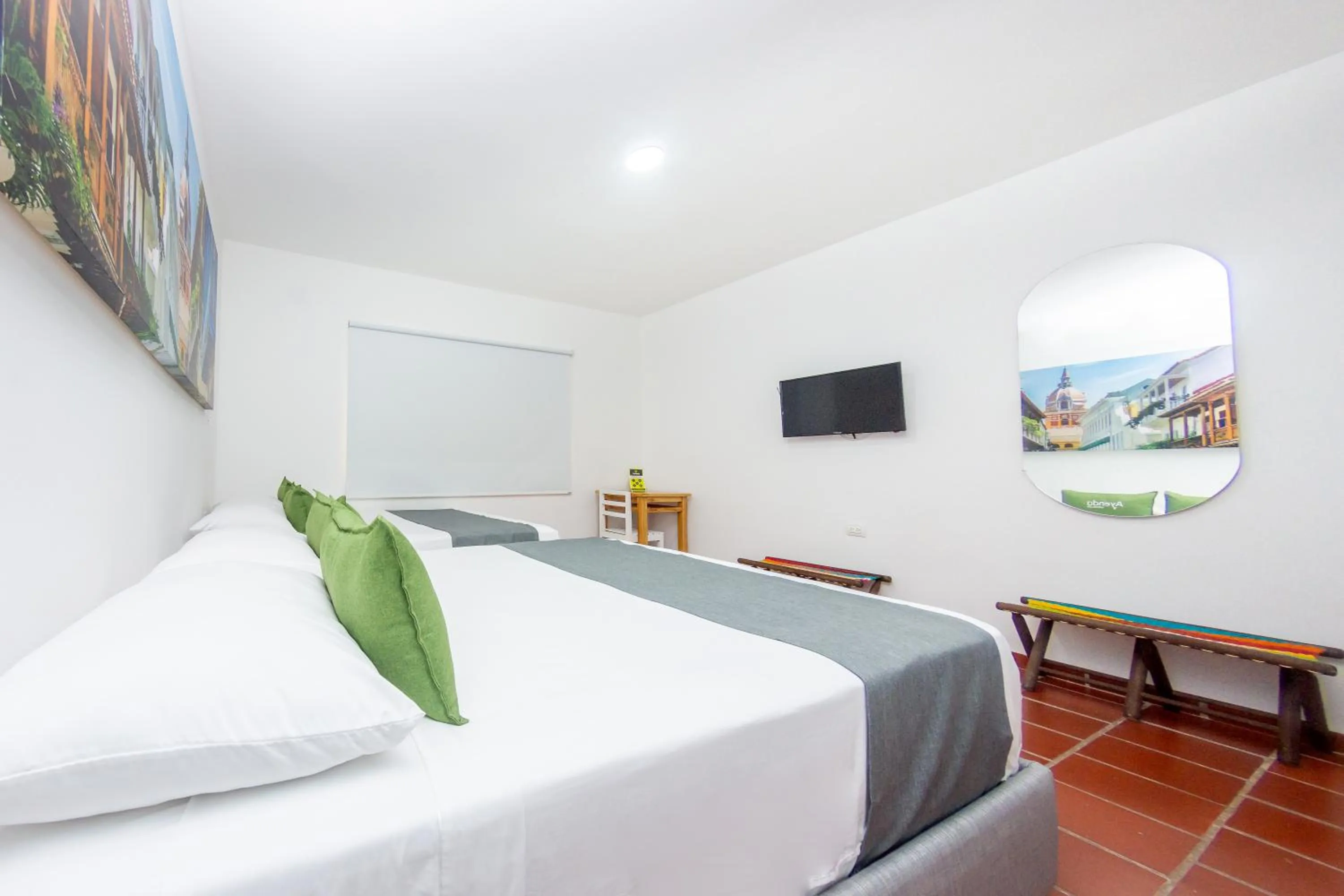 Bedroom, Bed in Hotel Ayenda Cartagena Blue 1804