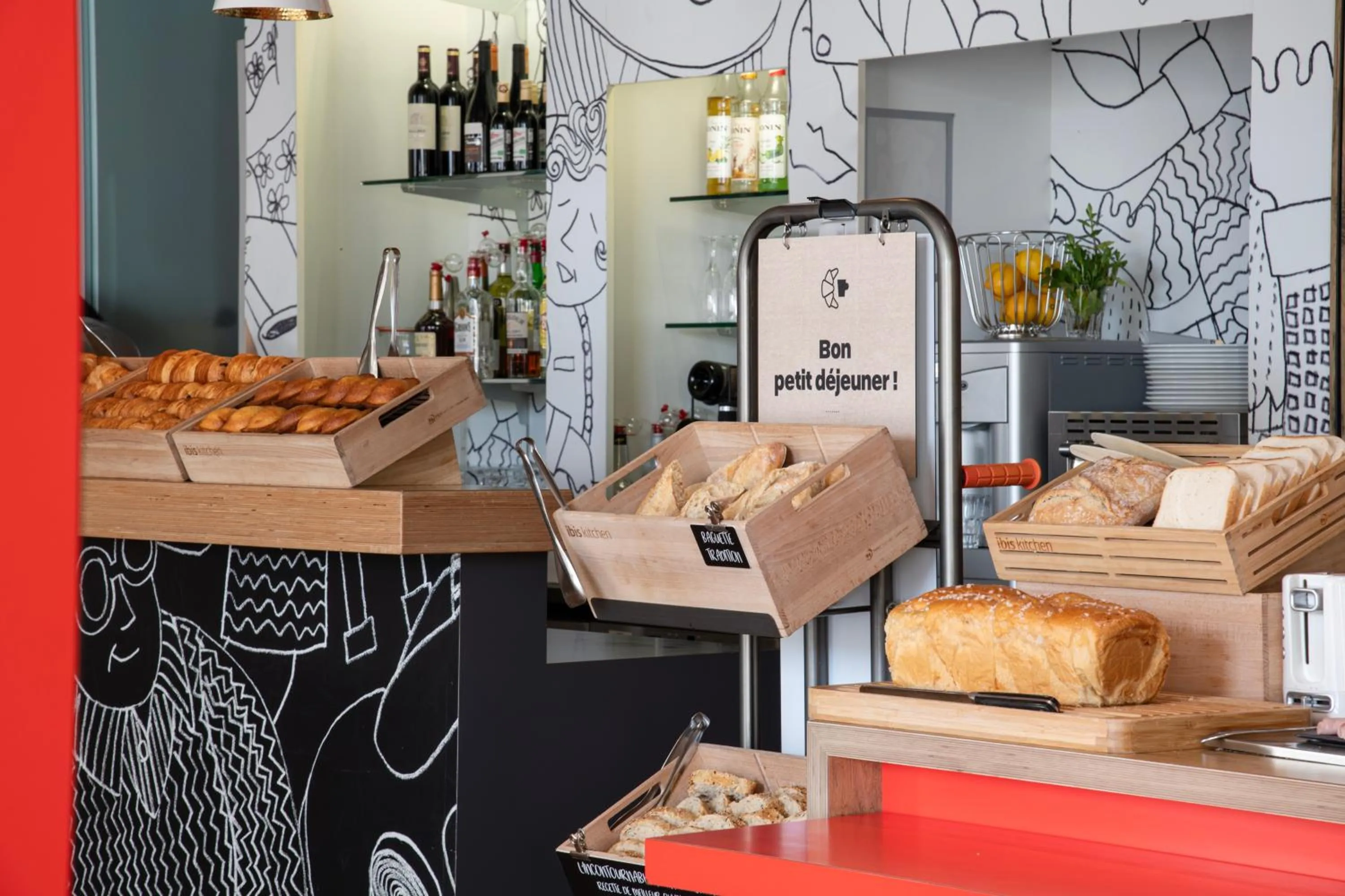 Buffet breakfast in ibis Versailles Château