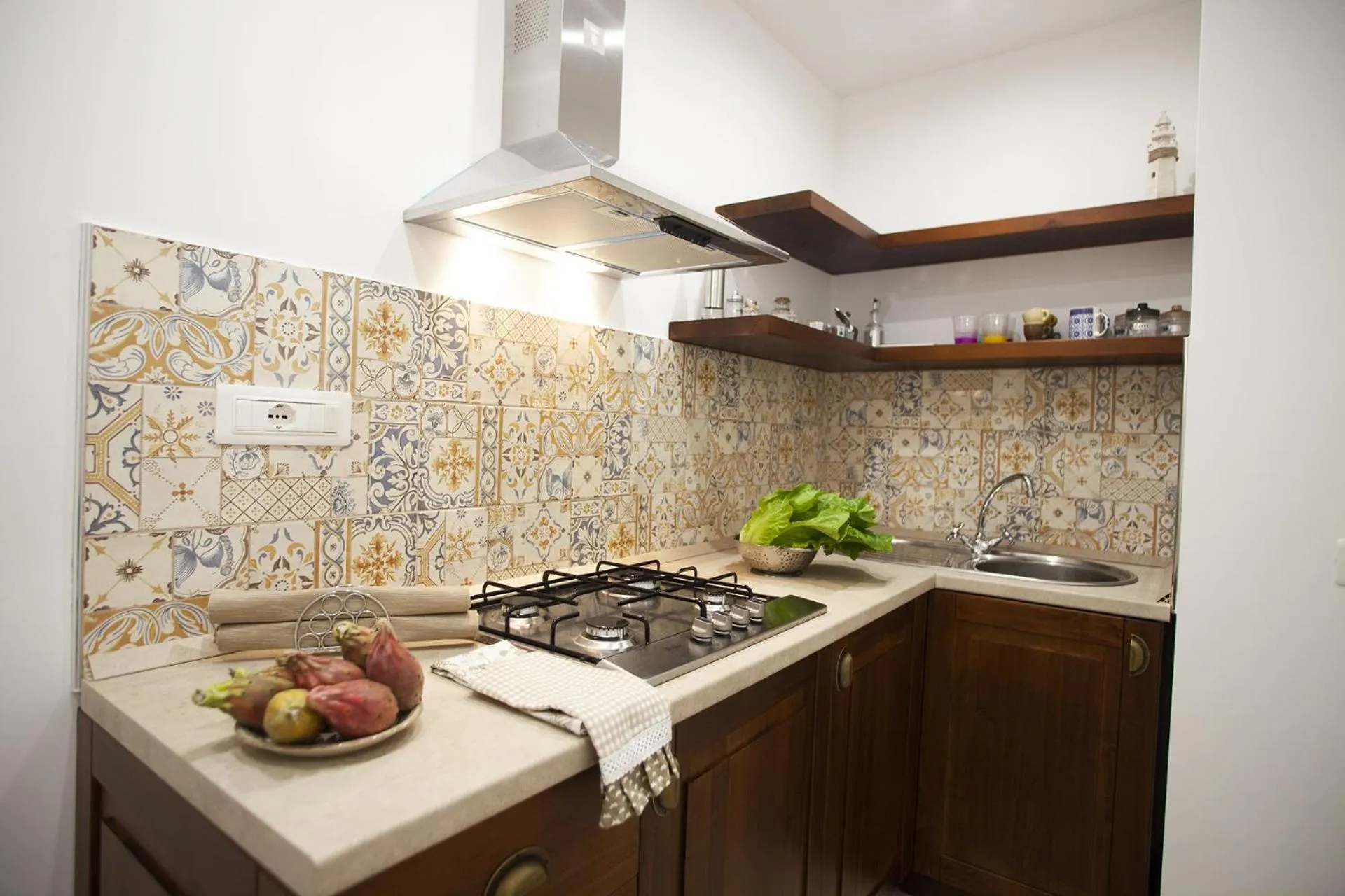 Kitchen or kitchenette in Le Tolde del Corallone