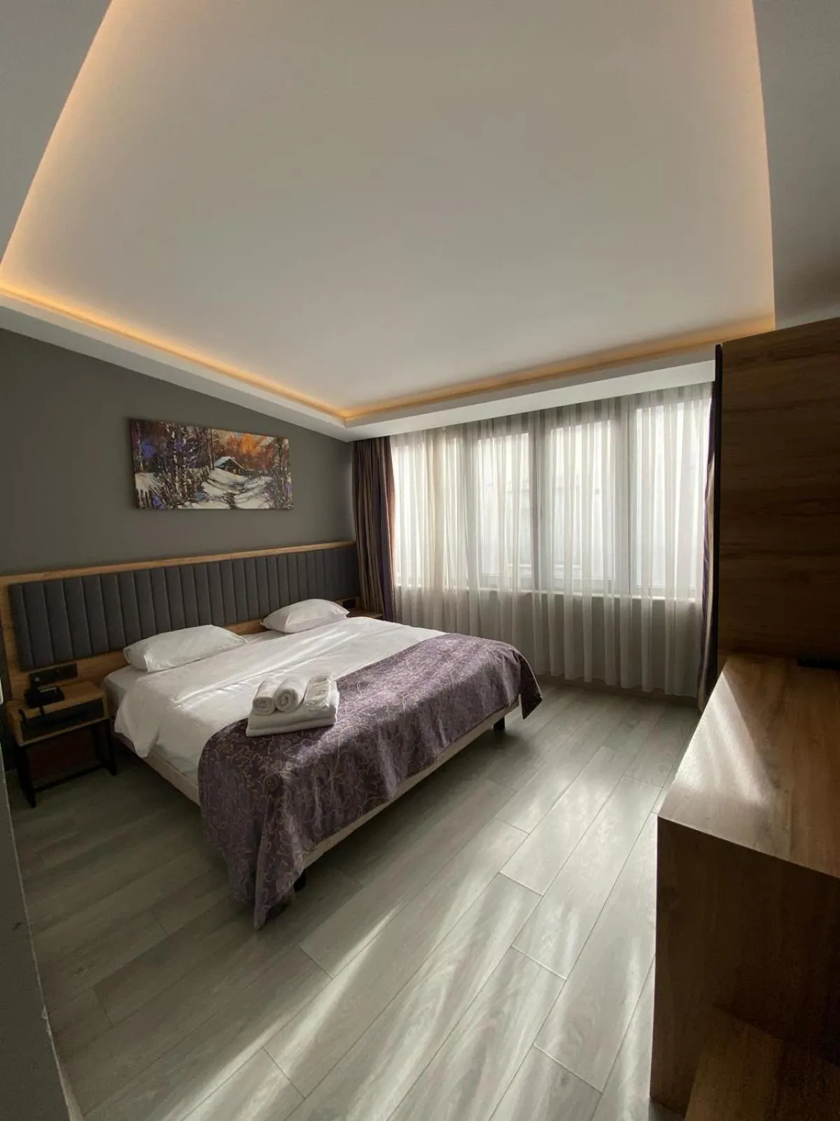 Bedroom, Bed in City Port Hotel Trabzon