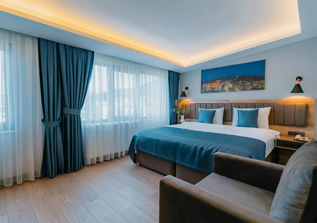 Bed in City Port Hotel Trabzon