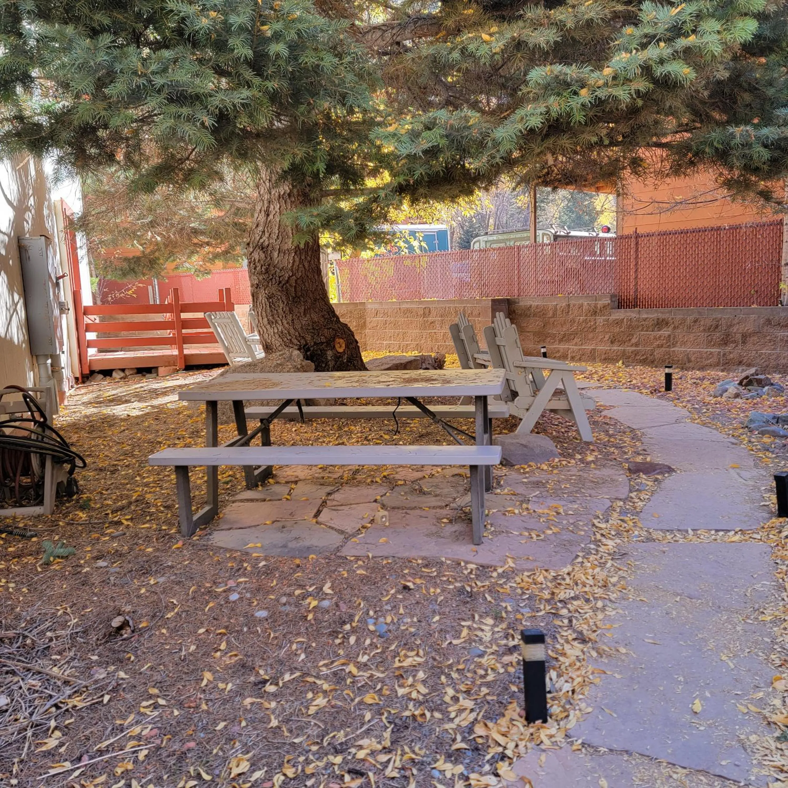 Patio in Hot Springs Inn