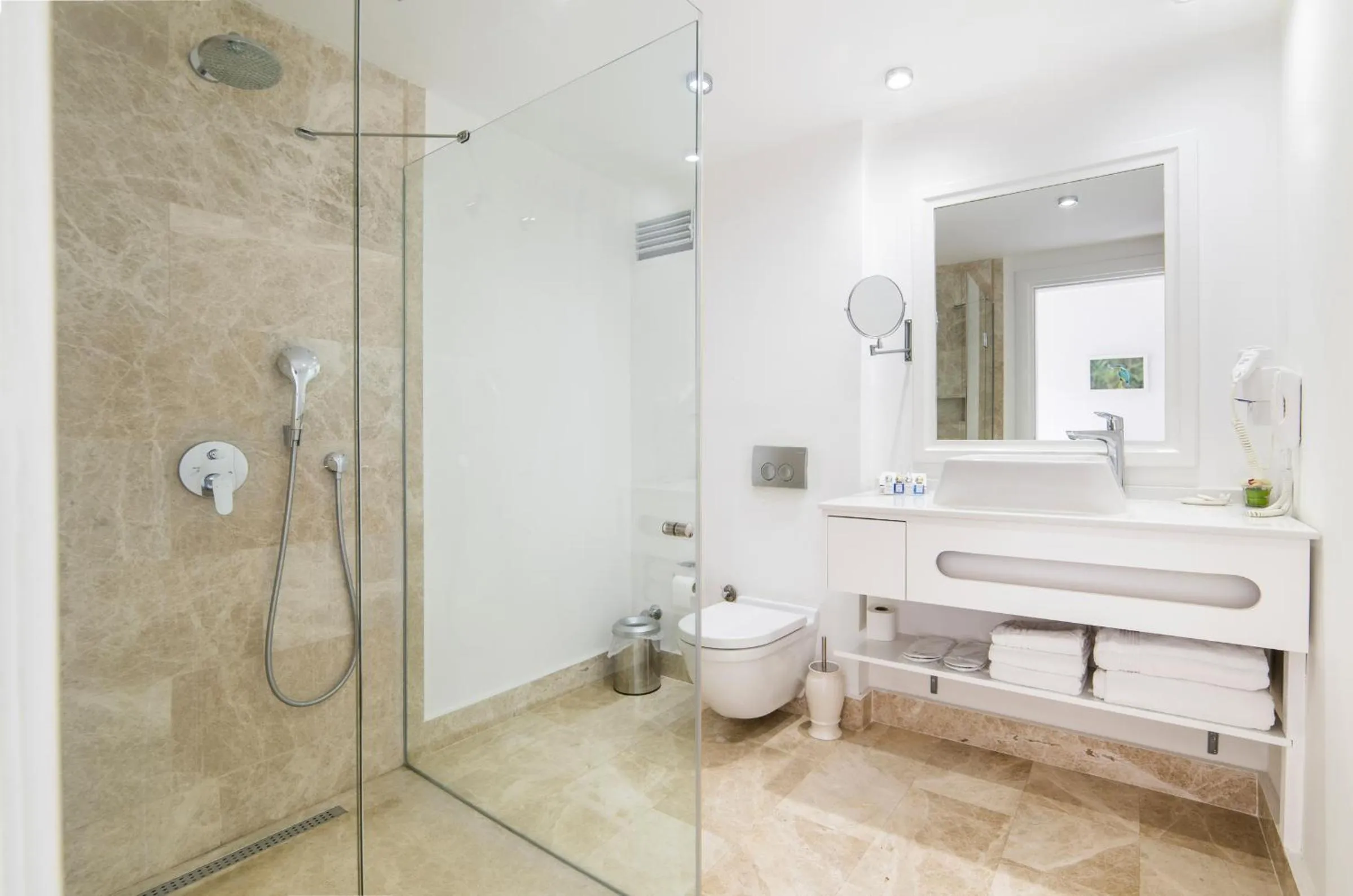 Shower in Yalicapkini Boutique Hotel