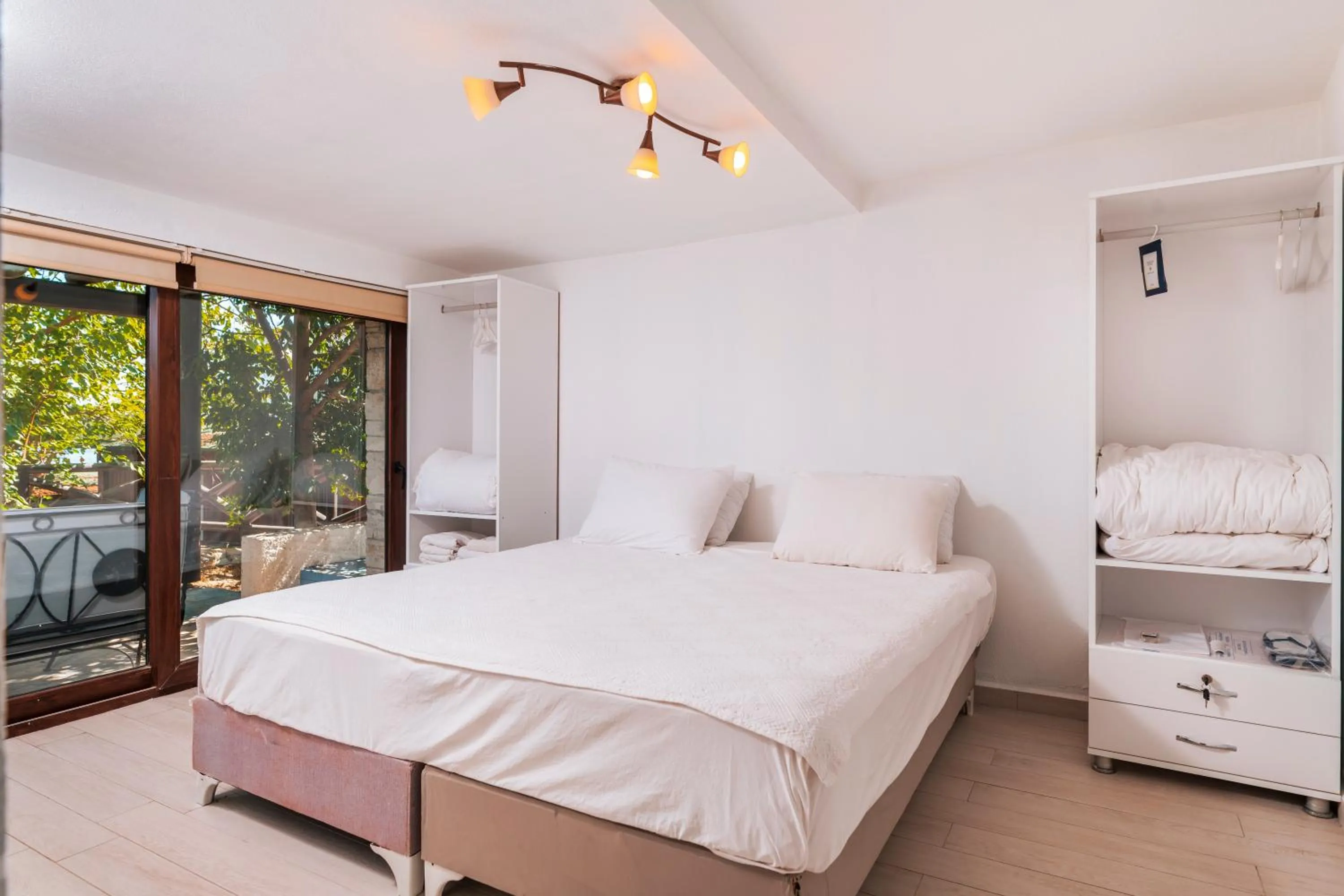 Bed in Yalicapkini Boutique Hotel