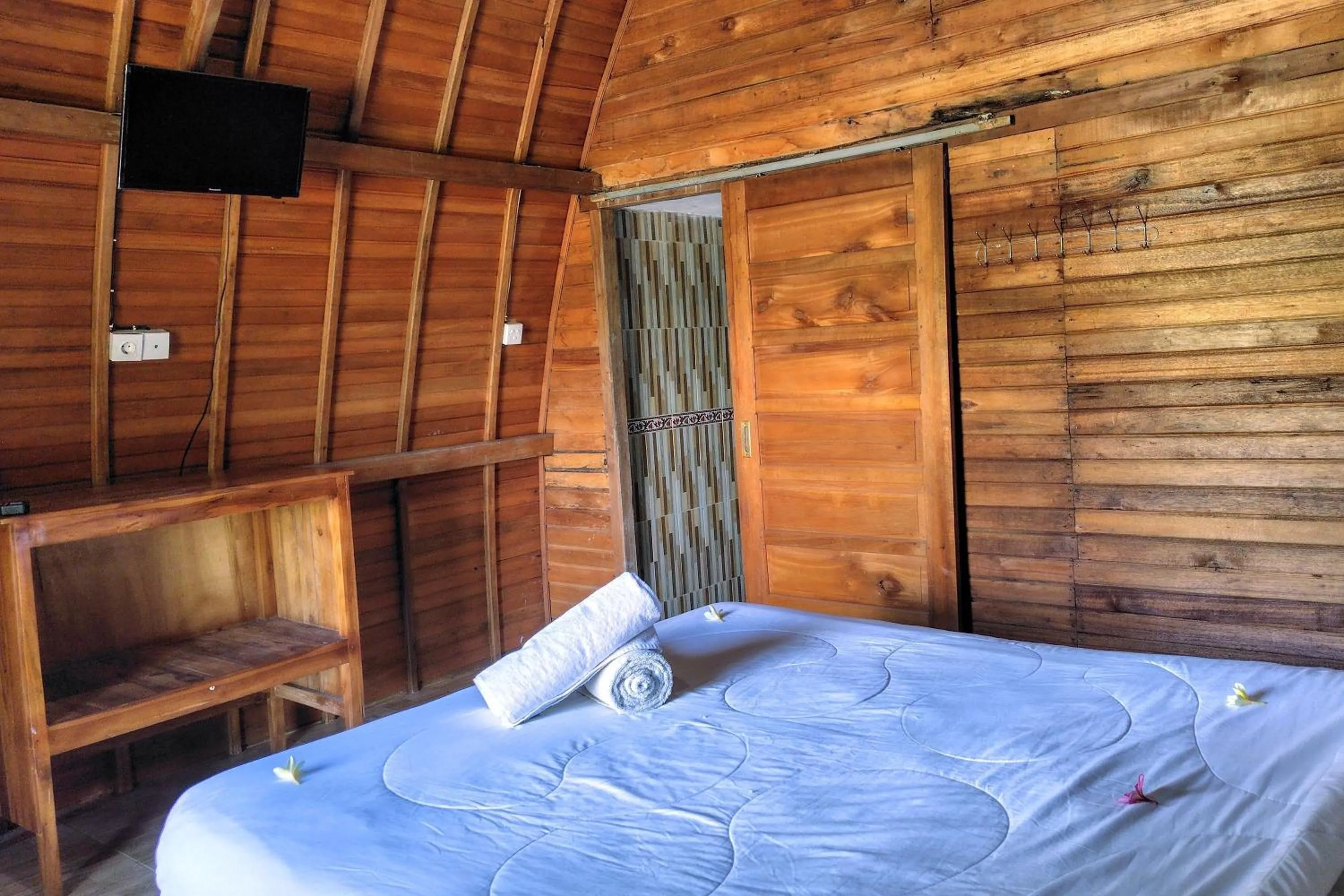 Bed in The Sweet Corn Bungalow