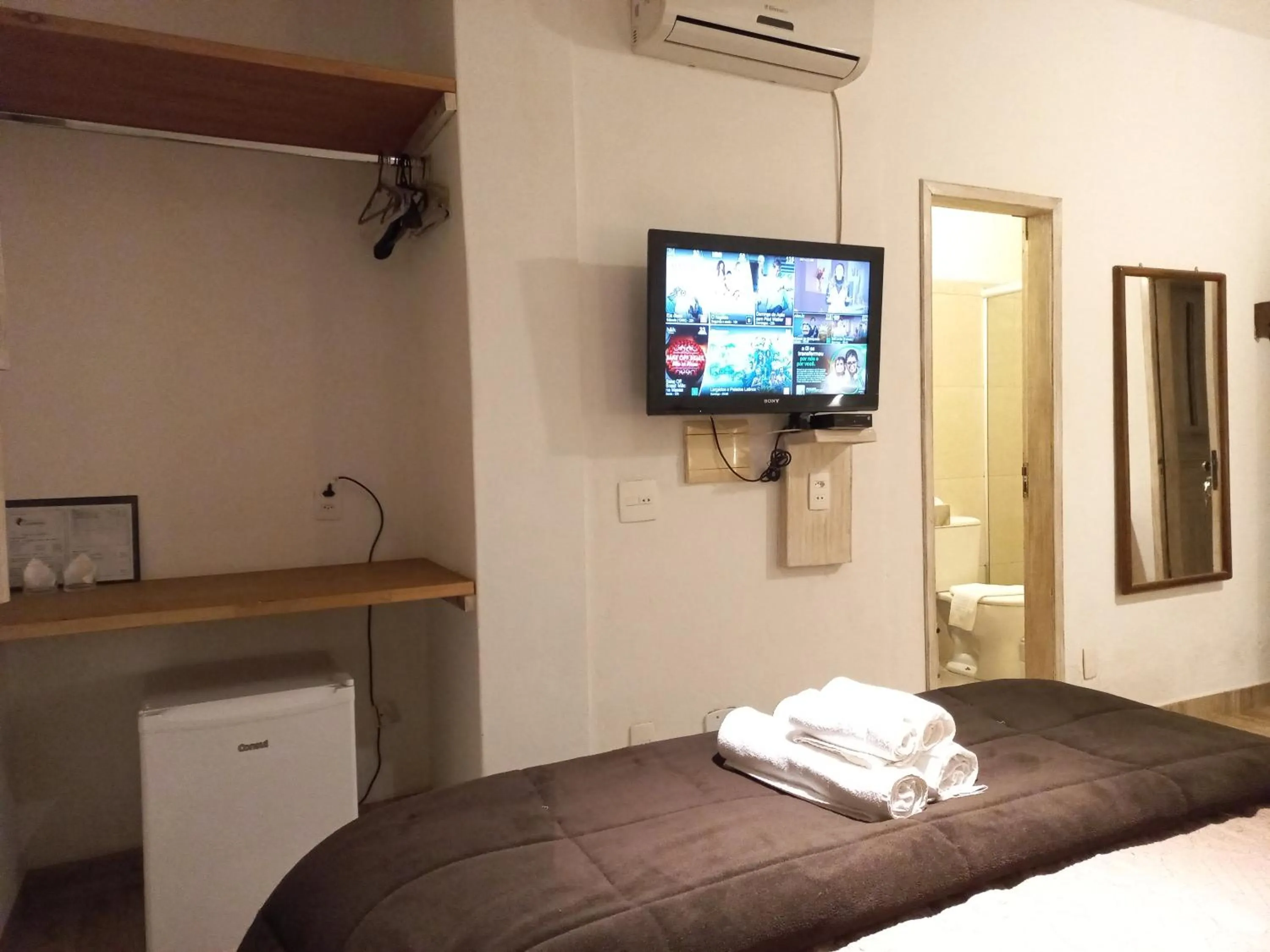 Bed in Pousada Cantares