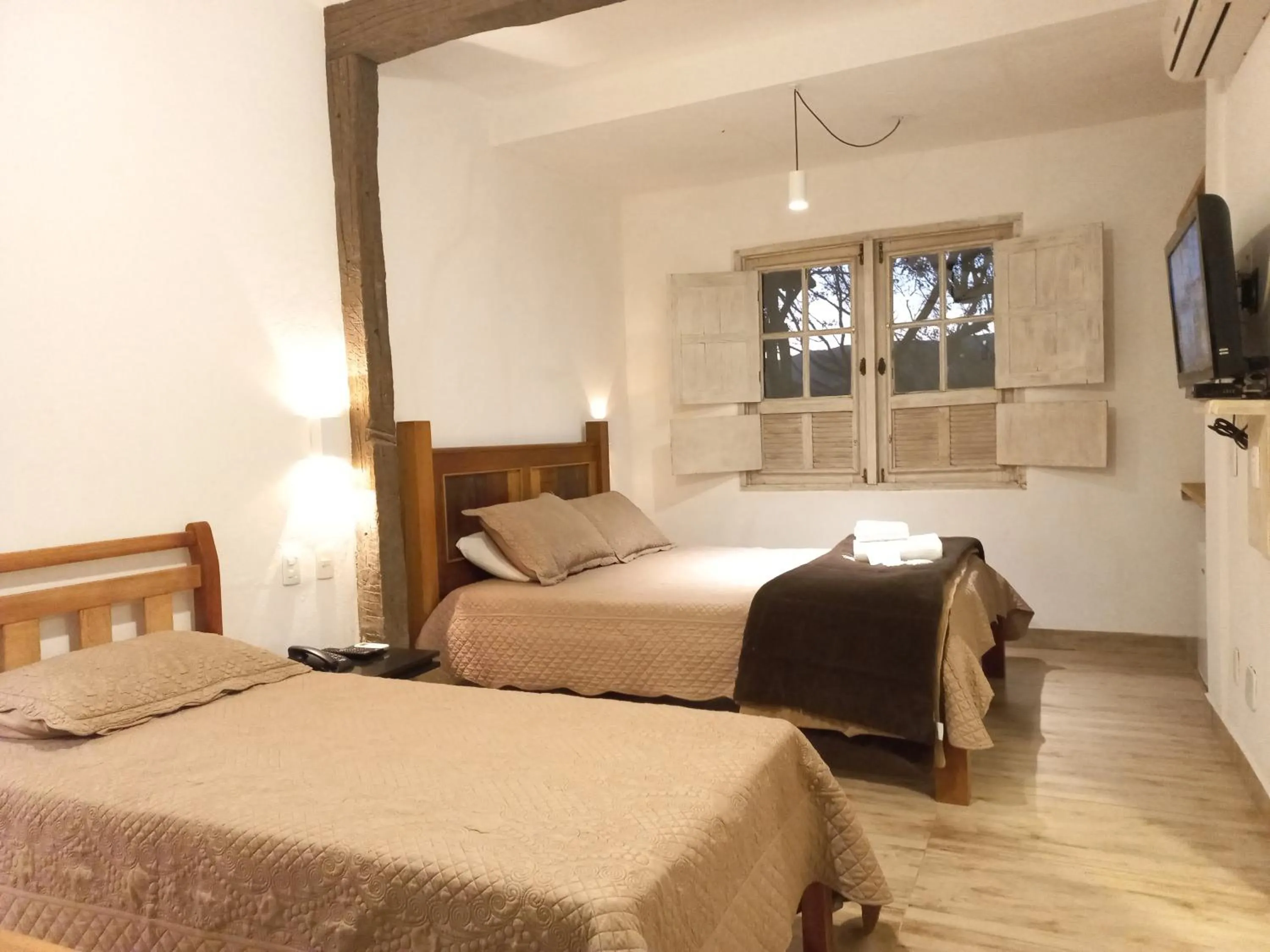 Bed in Pousada Cantares