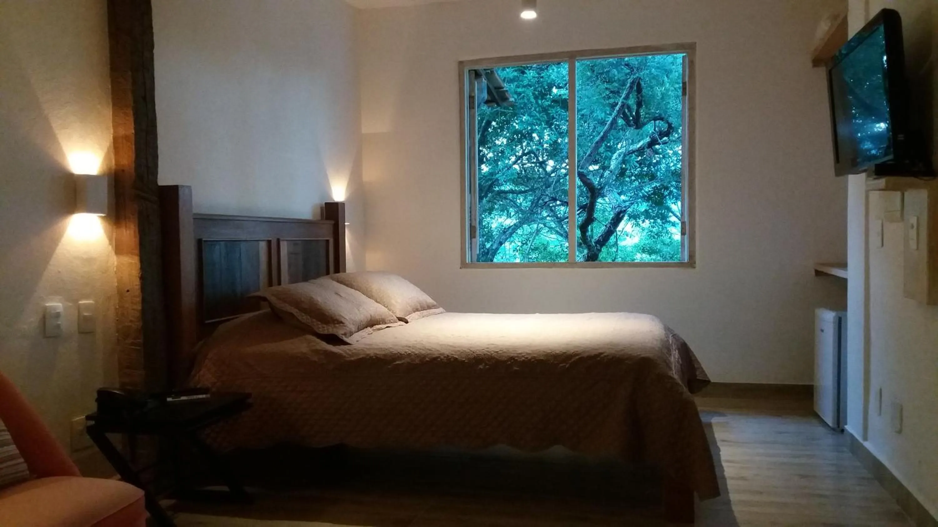 Bed in Pousada Cantares