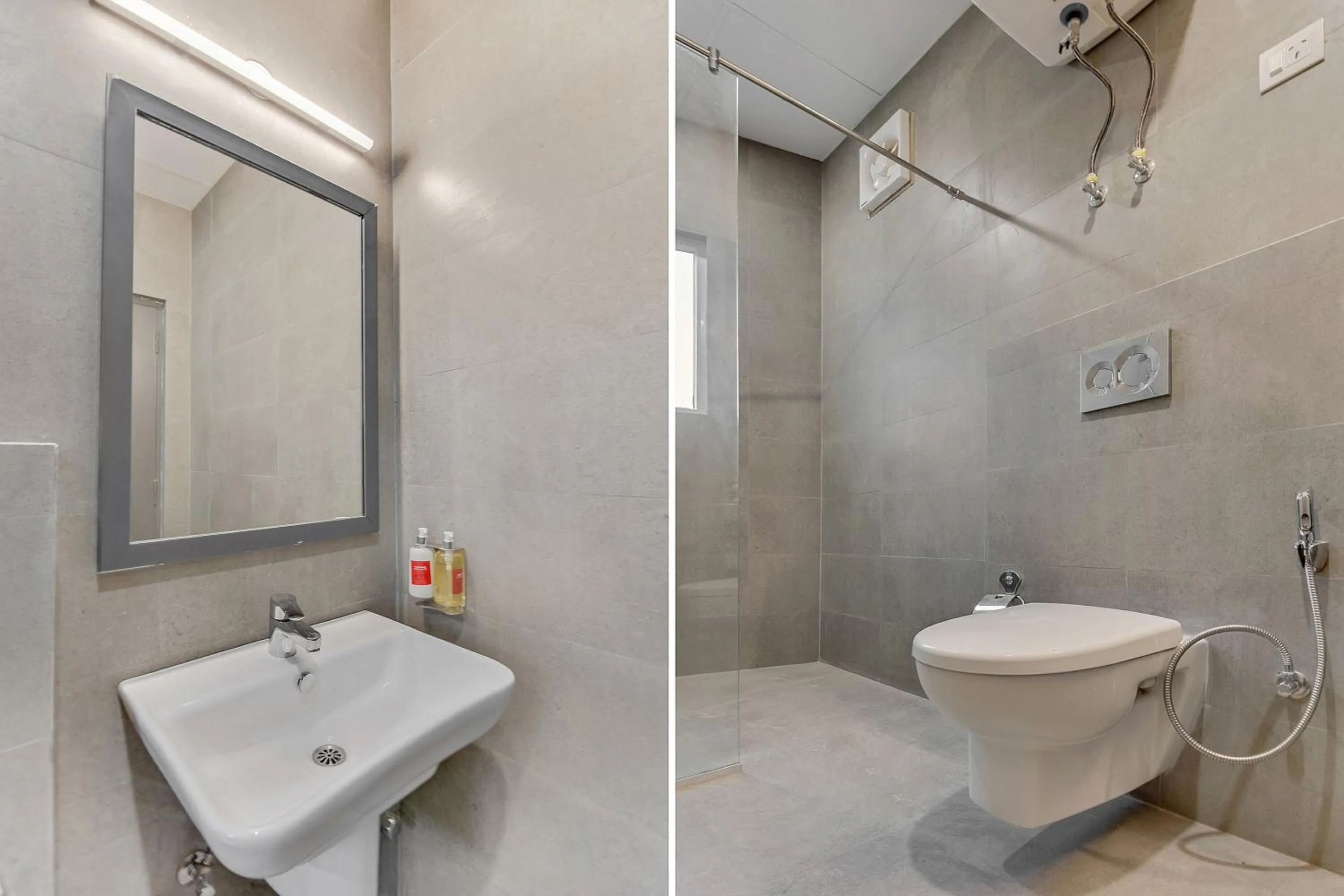 Bathroom in Super Townhouse 204 Sector 49 Near Logix city centre