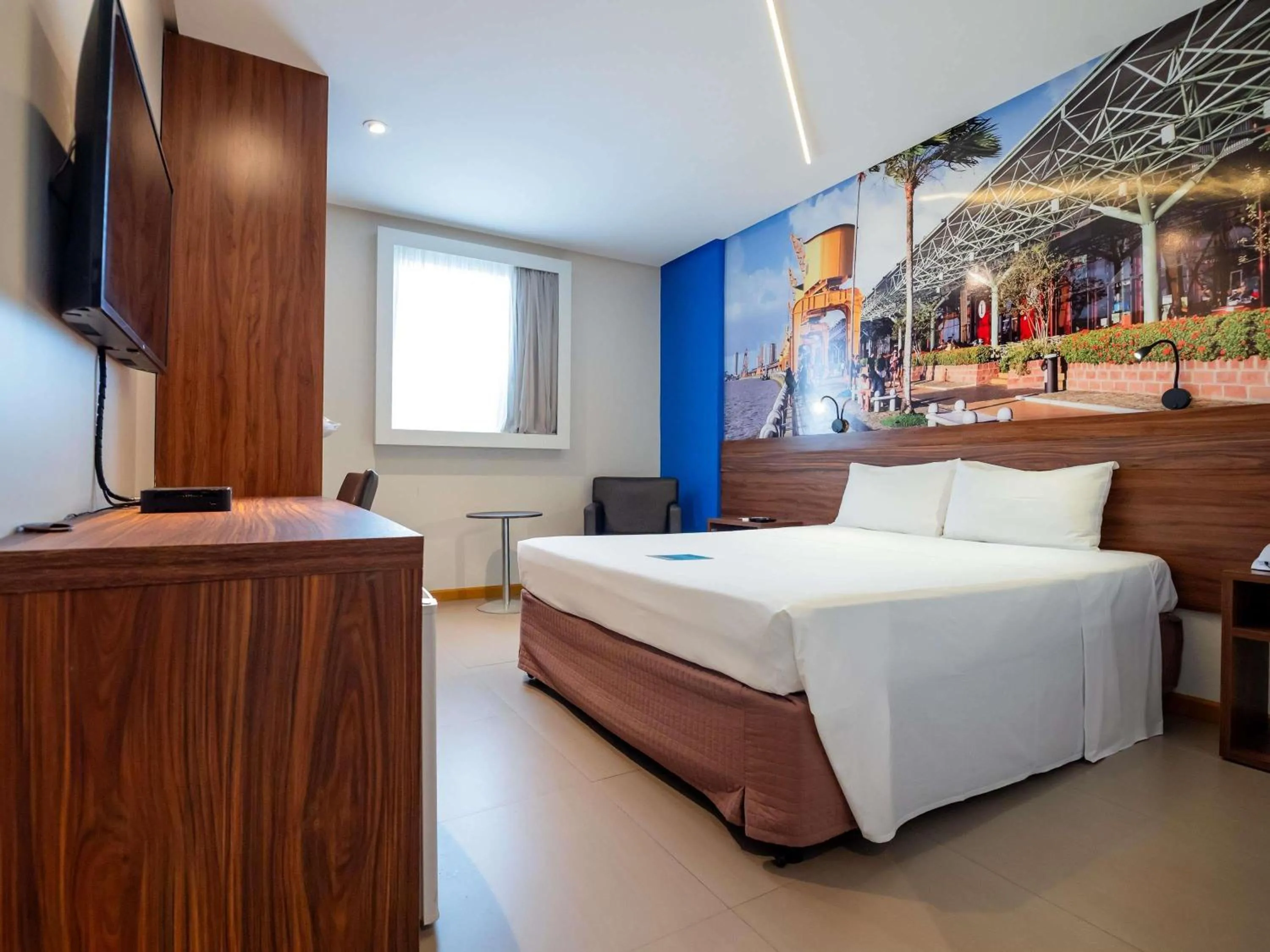 Bedroom, Bed in Ibis Styles Belém Hangar