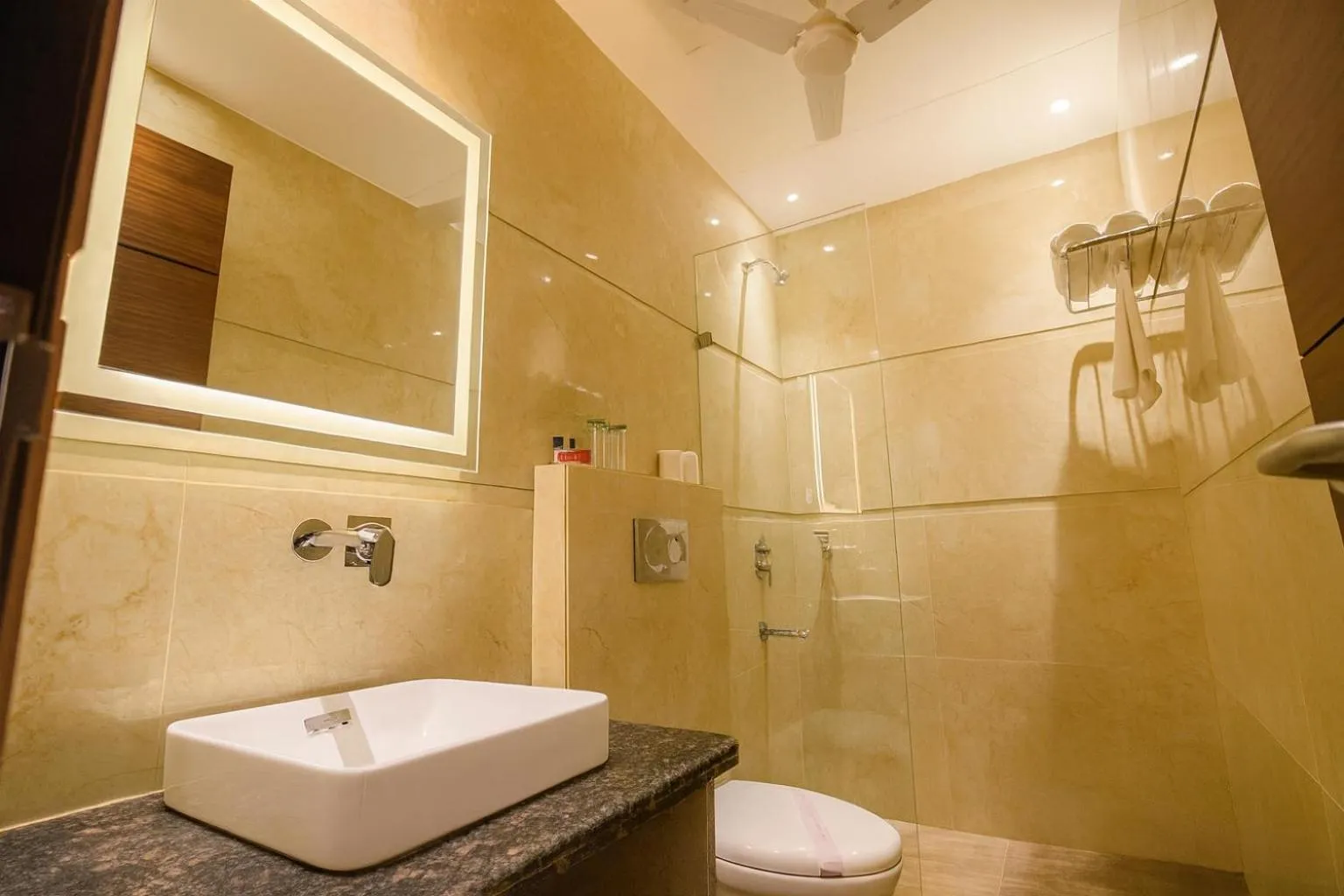 Shower in HOTEL TEN SQUARE - 5 Minutes from The Taj Mahal