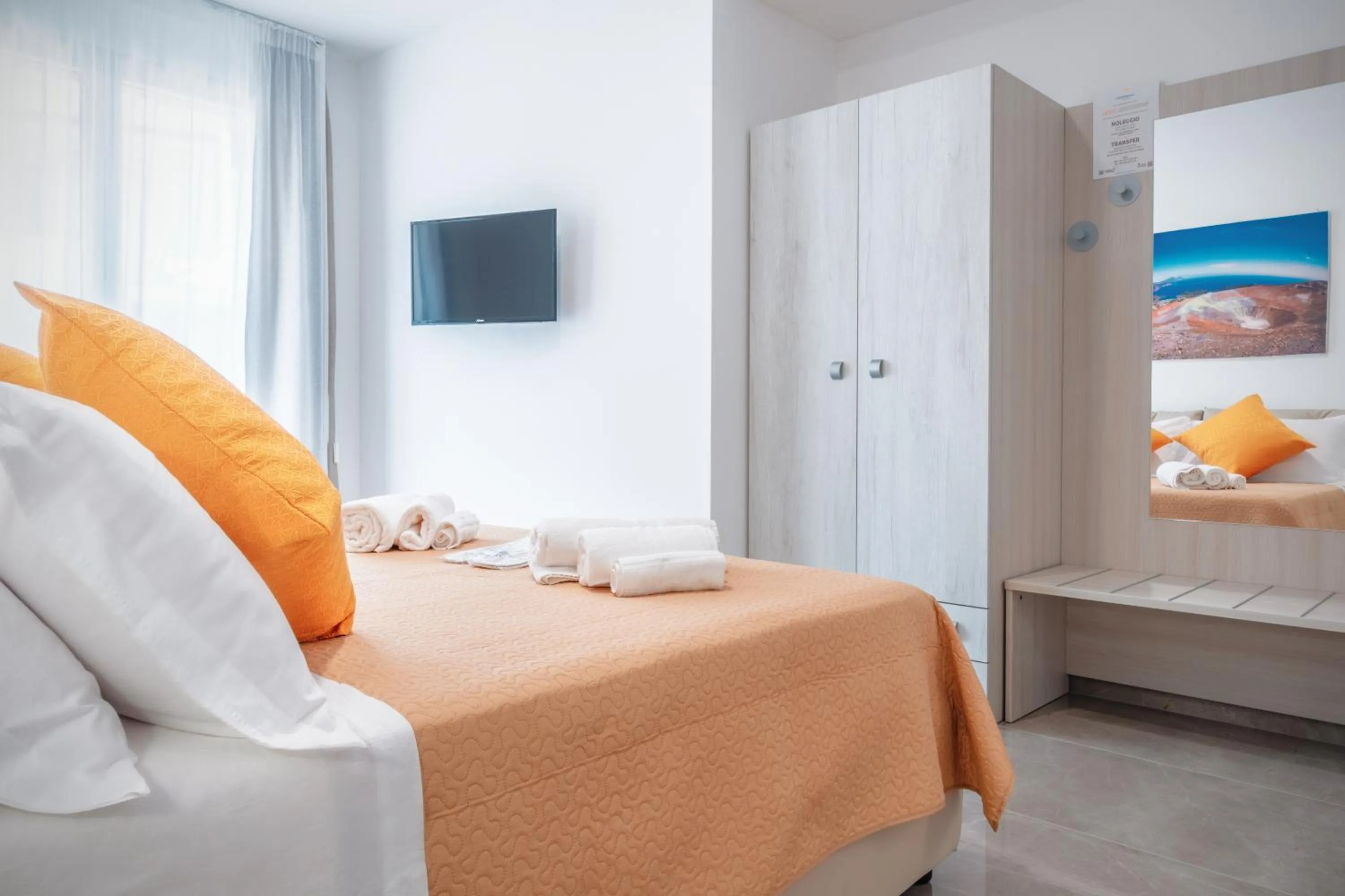 Bed in Mediterraneo Palace Luxury Affittacamere