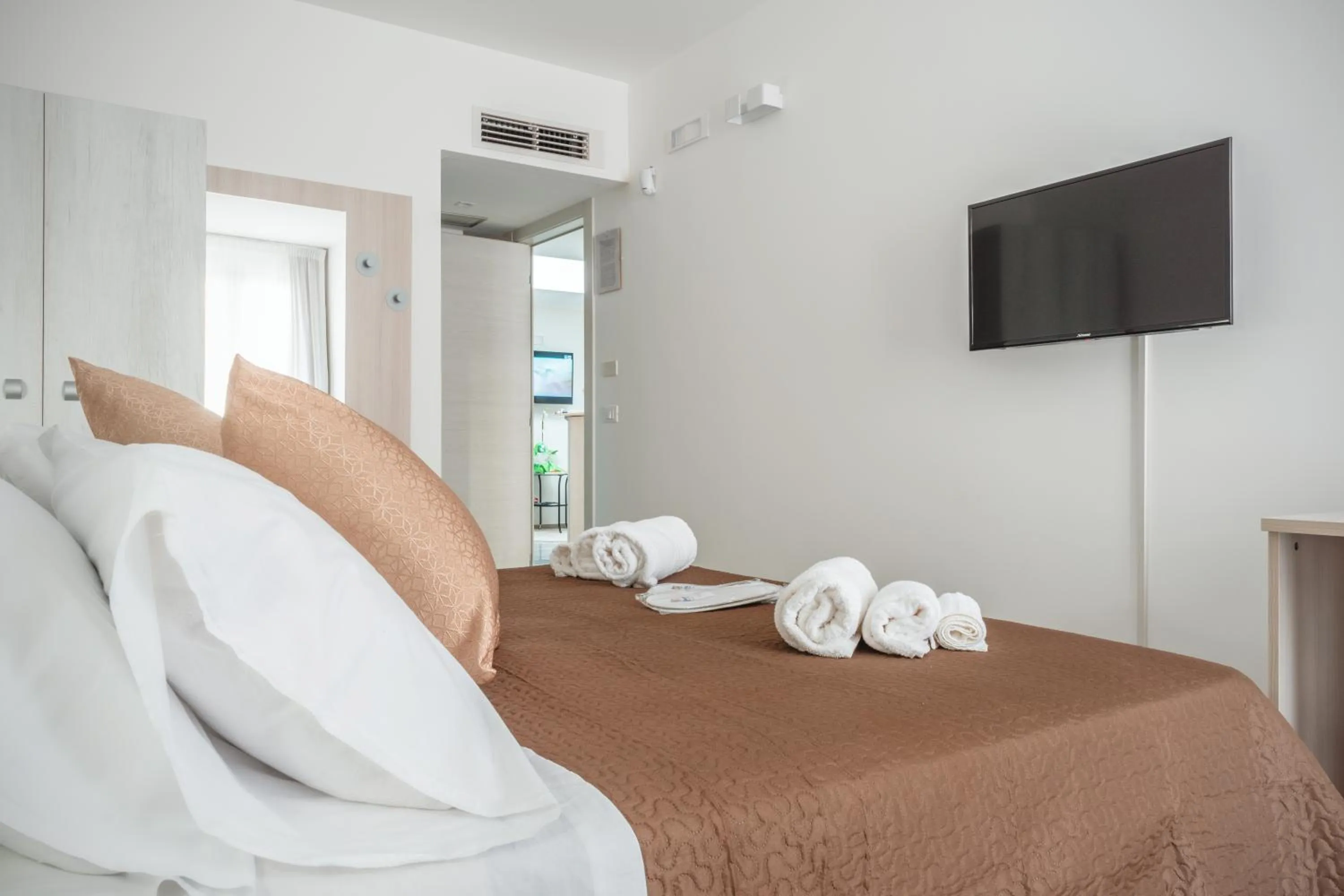 Bed in Mediterraneo Palace Luxury Affittacamere