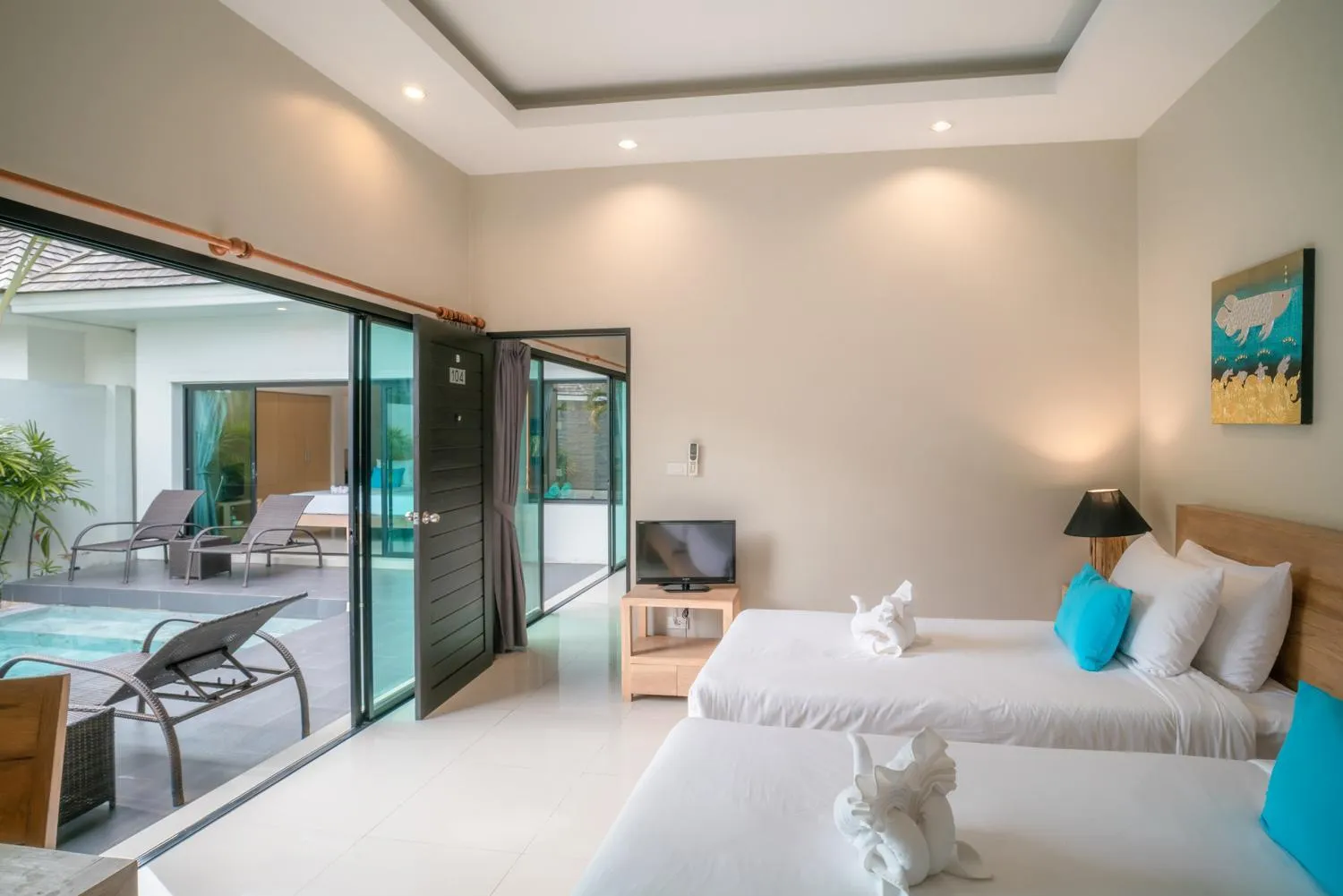 Balcony/Terrace, Bed in Layantara Villas