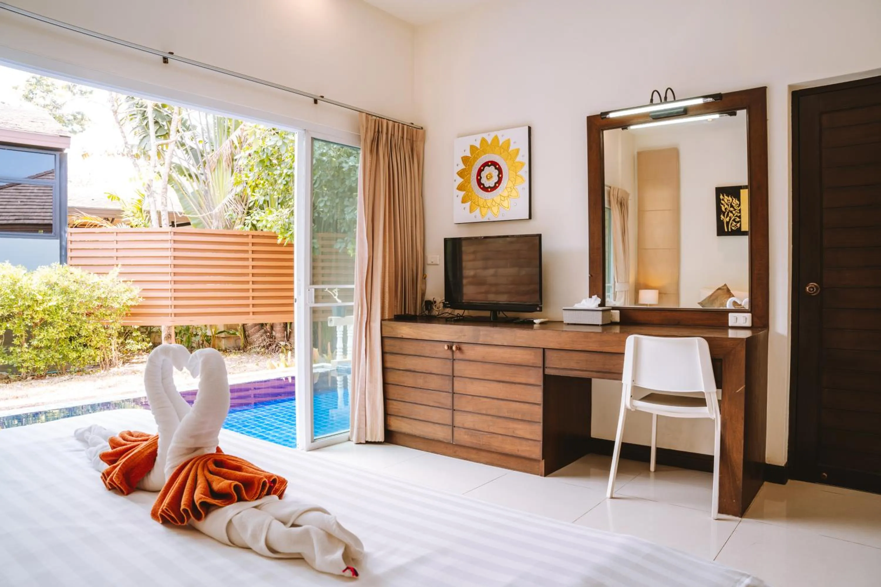 View (from property/room), Bed in Layantara Villas