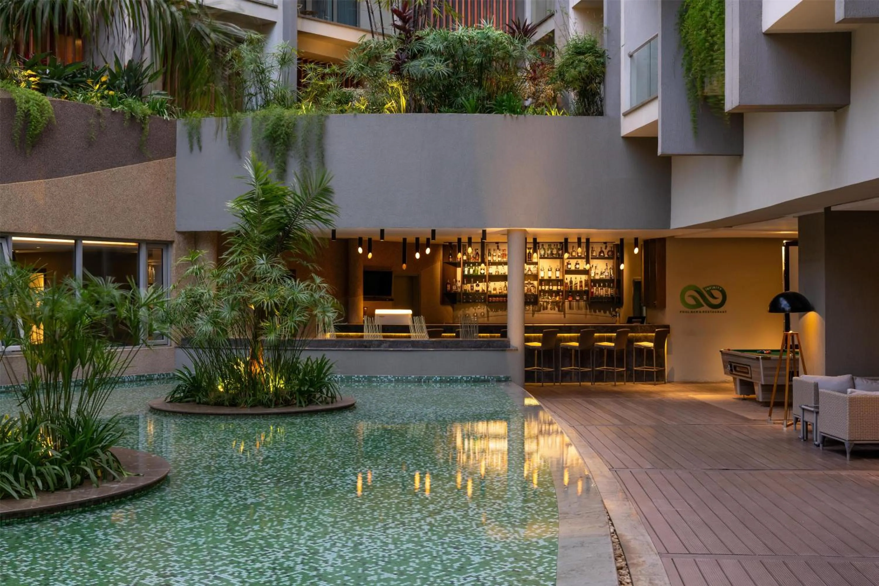 Pool view in Radisson Blu Hotel & Residence Nairobi Arboretum