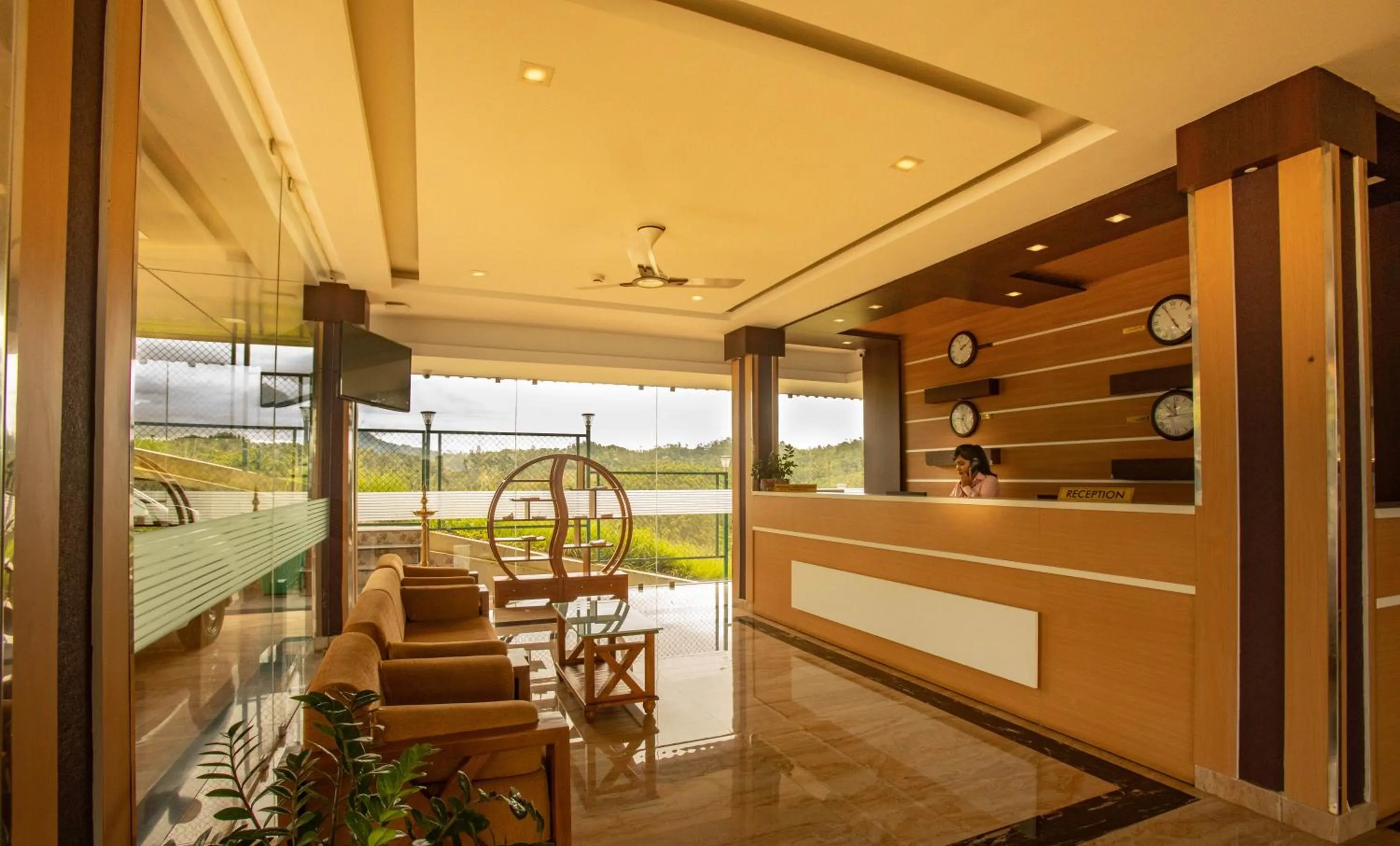 Lobby or reception in The Lake View Munnar