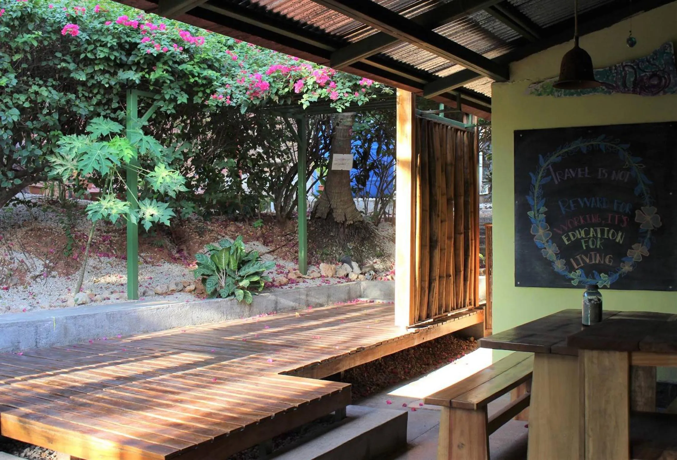 Patio in Indra Inn