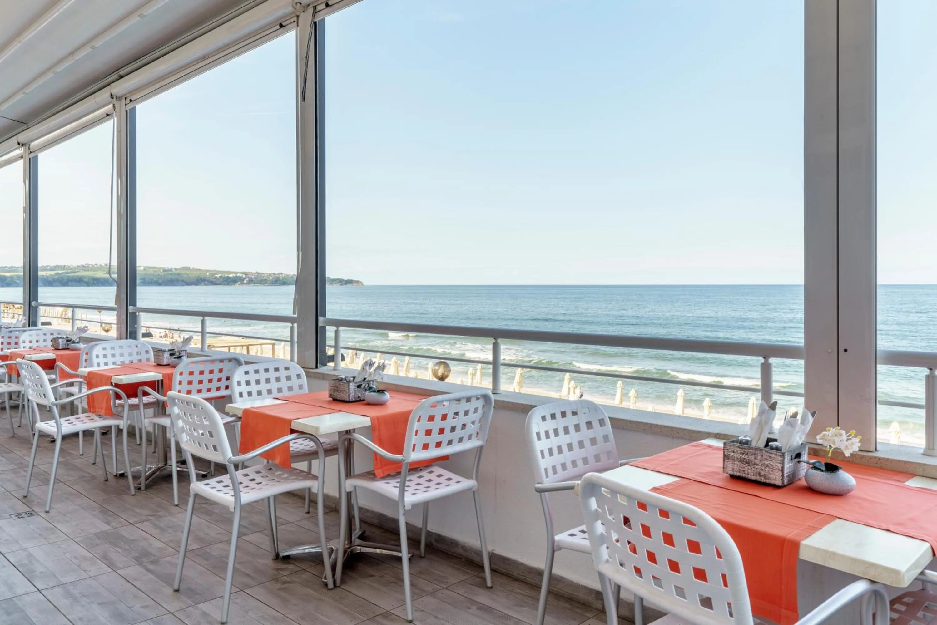 Balcony/Terrace in AluaSun Helios Beach - All Inclusive