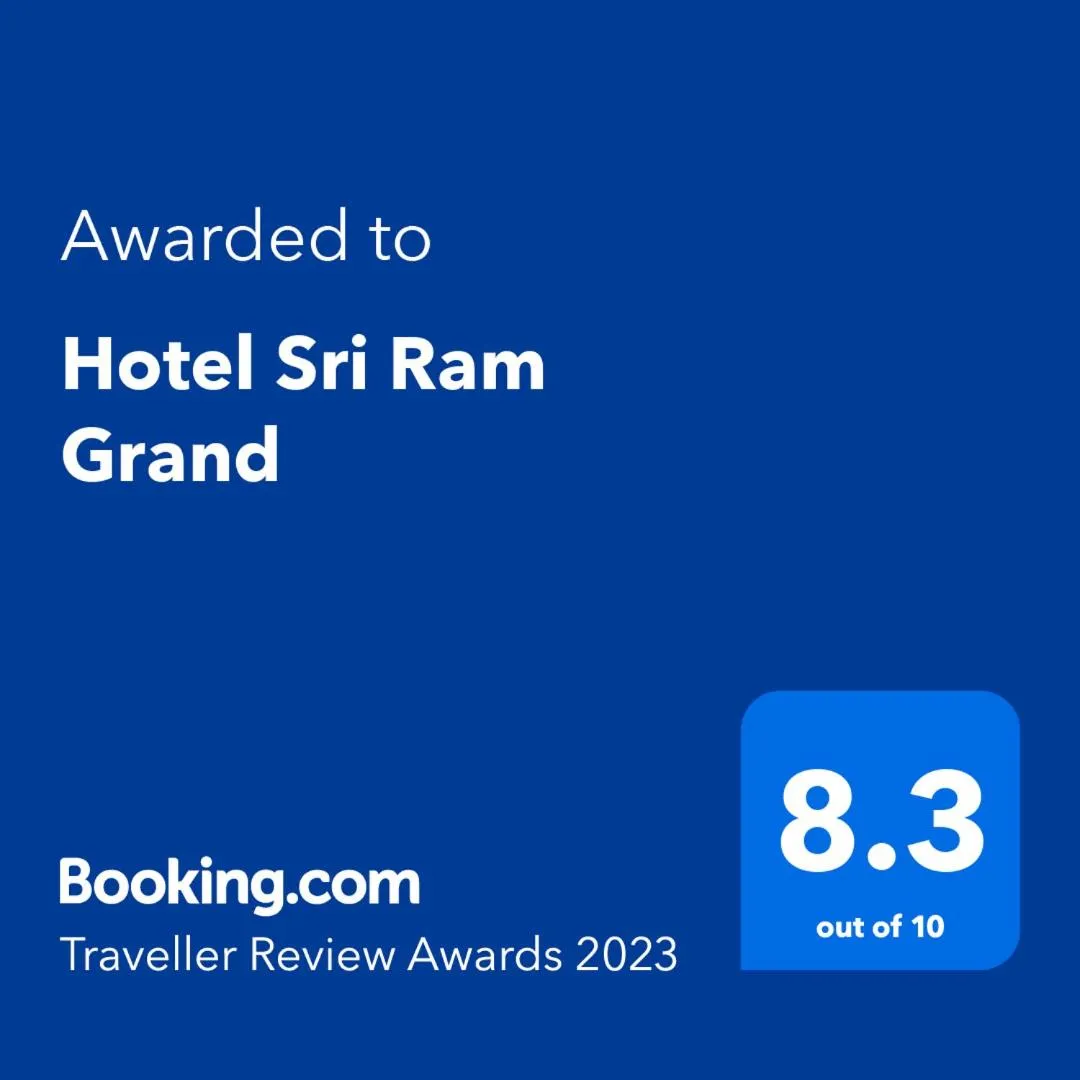 Certificate/Award in Hotel Sri Ram Grand