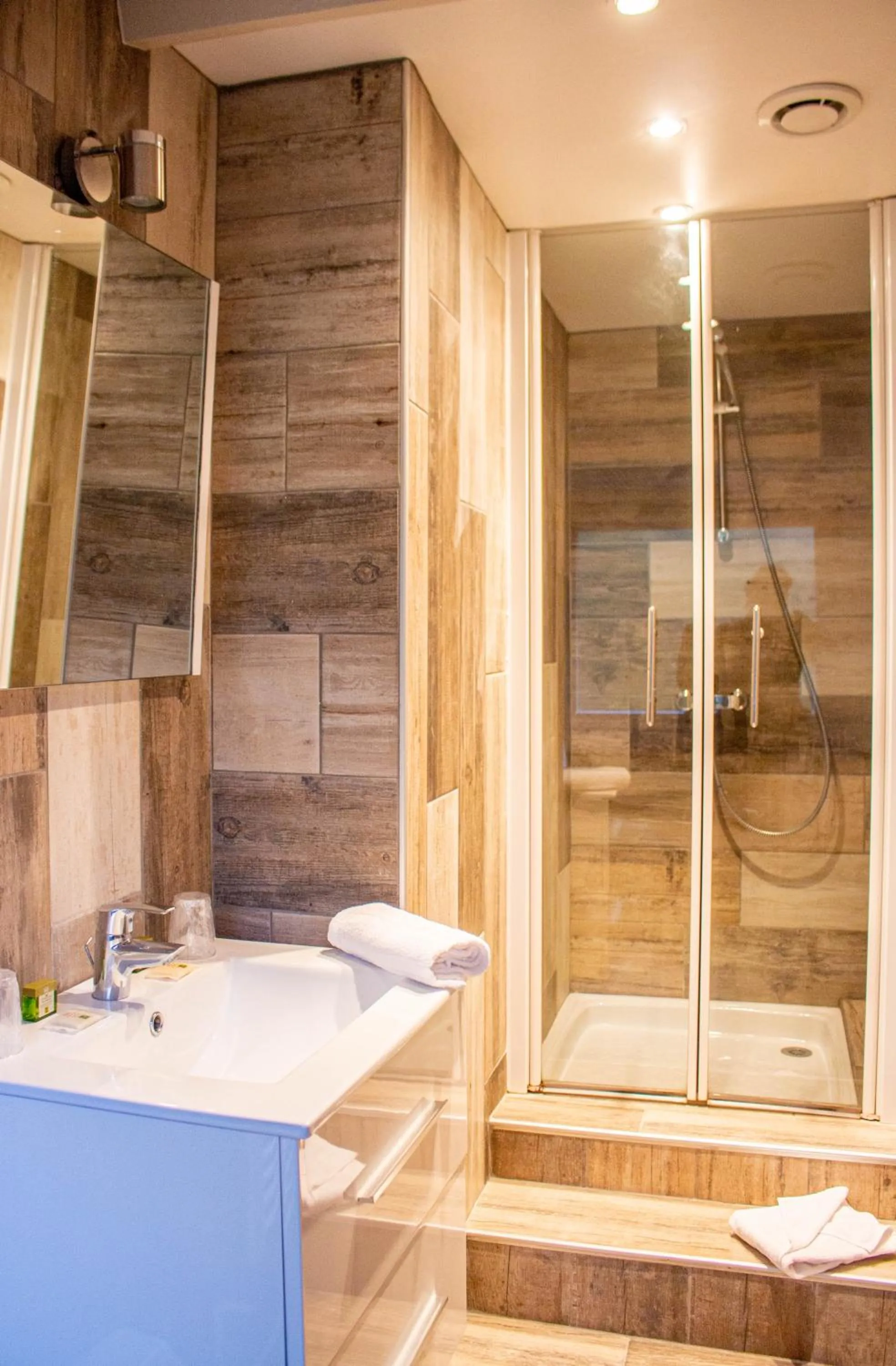 Bathroom in Hostellerie et SPA de la Vieille Ferme