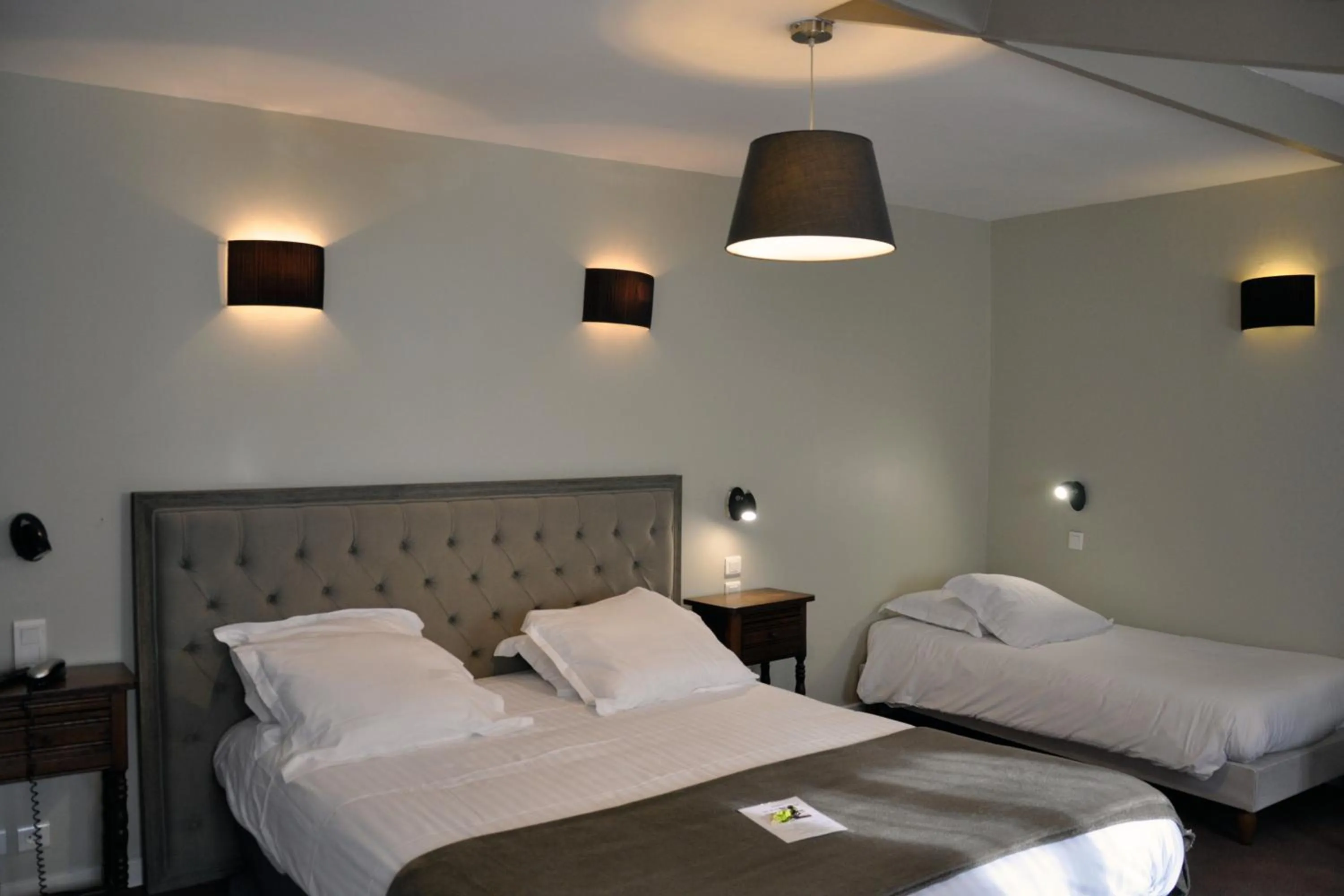 Bedroom, Bed in Hostellerie et SPA de la Vieille Ferme