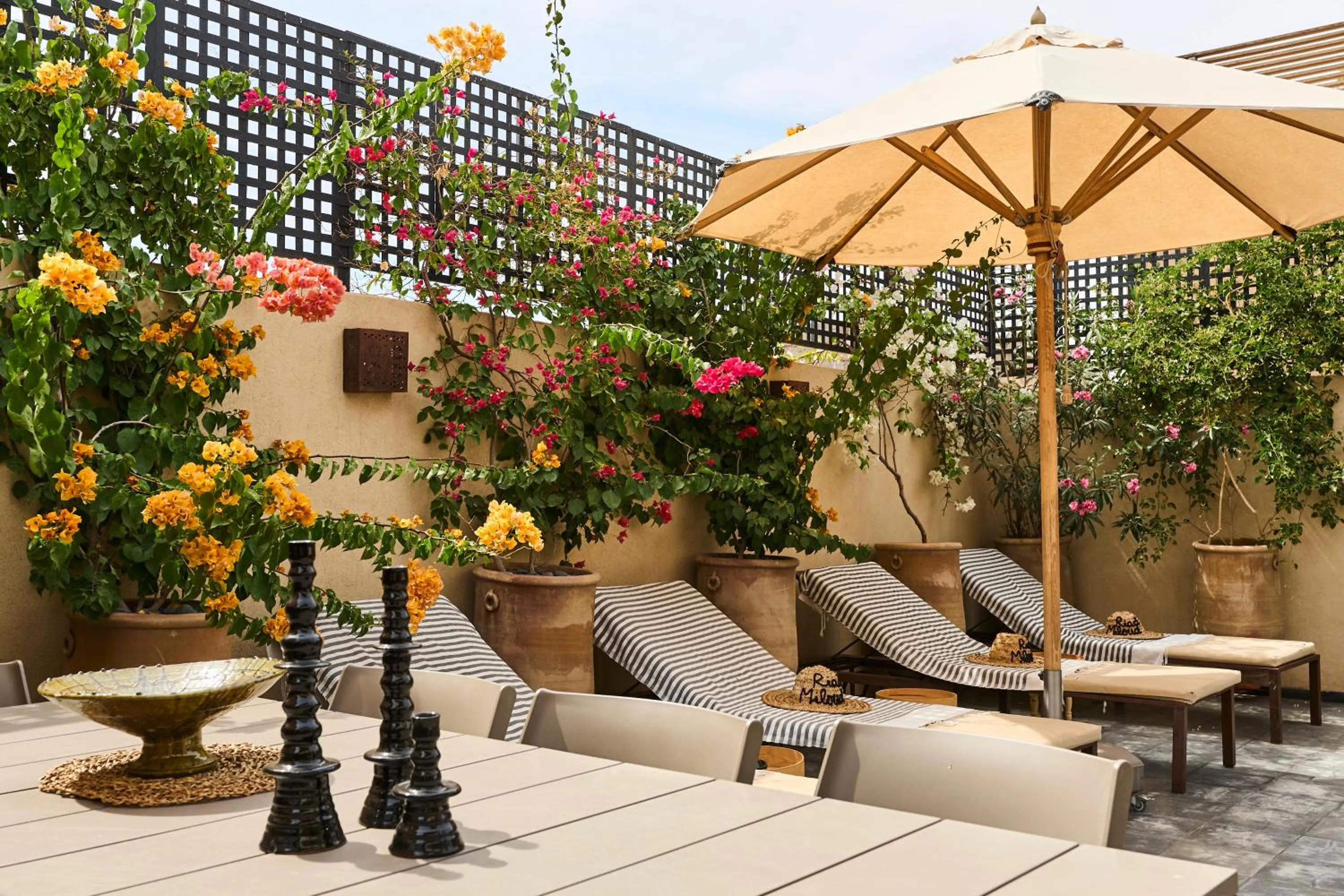 Patio in Riad Miloud en exclusivité 10 P au cœur de la Médina