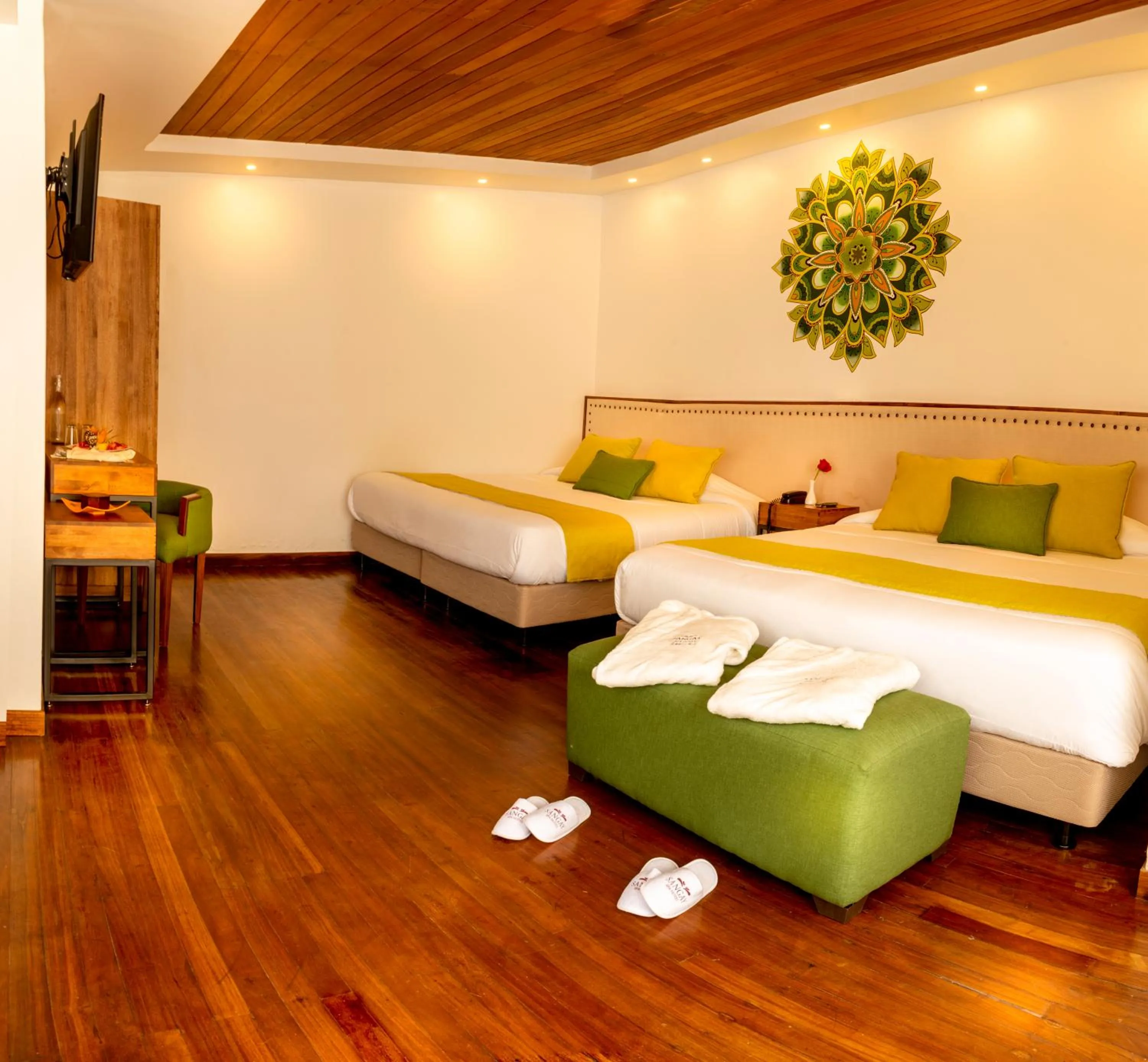 Photo of the whole room, Bed in Sangay Spa Hotel