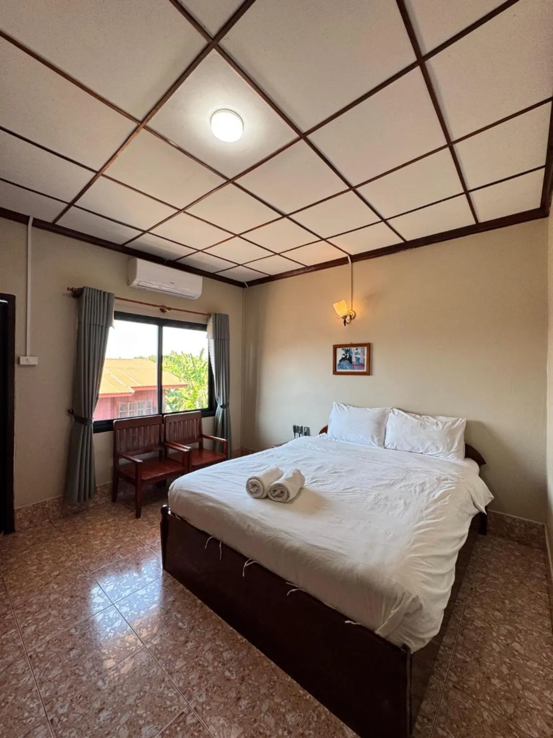 Bed in Phaythavone Hotel