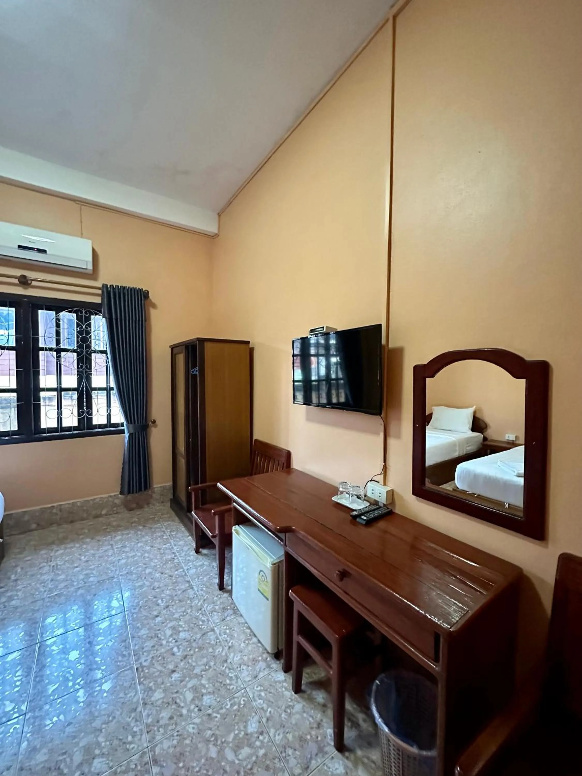 Bed in Phaythavone Hotel