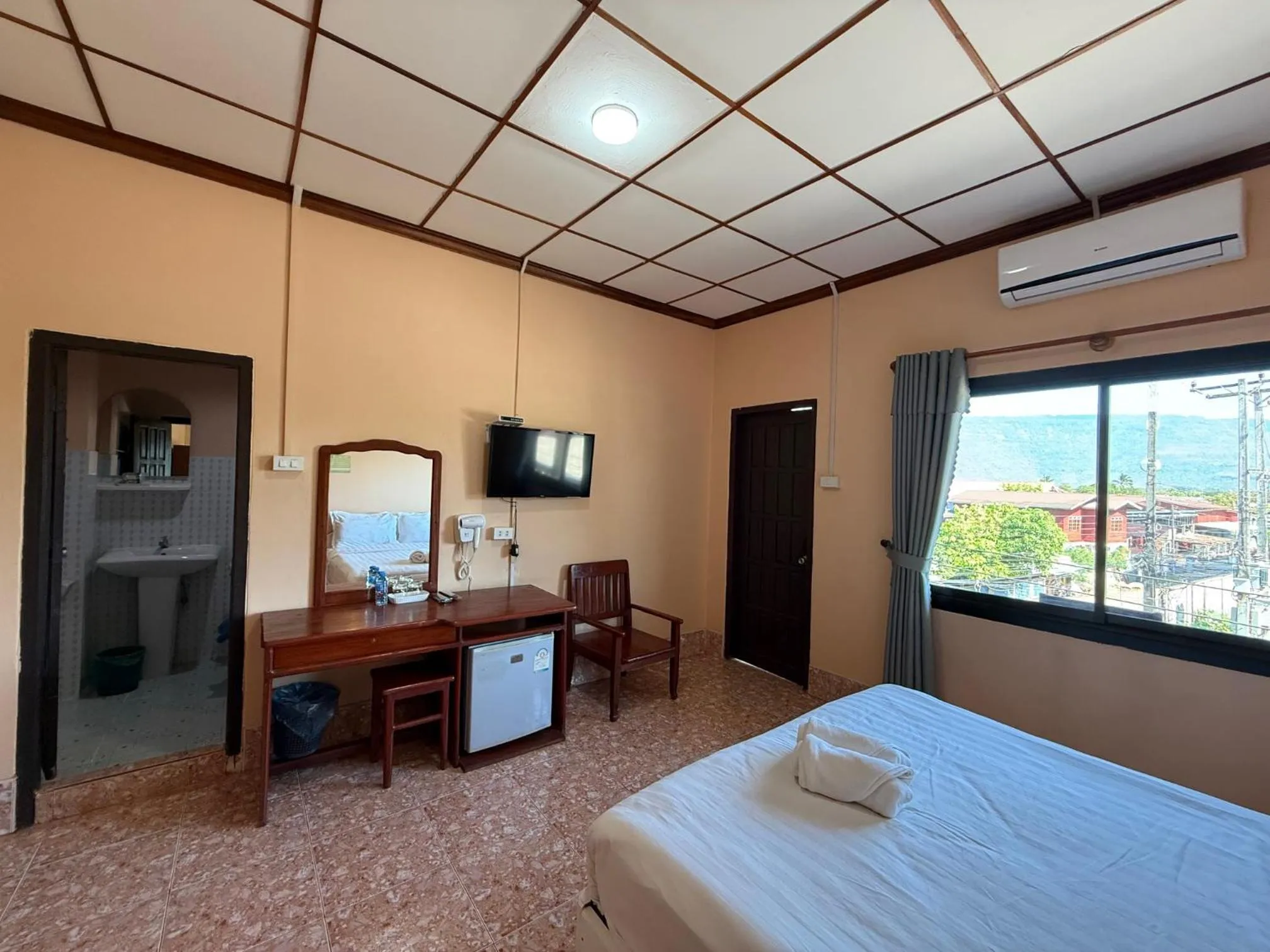 Bed in Phaythavone Hotel